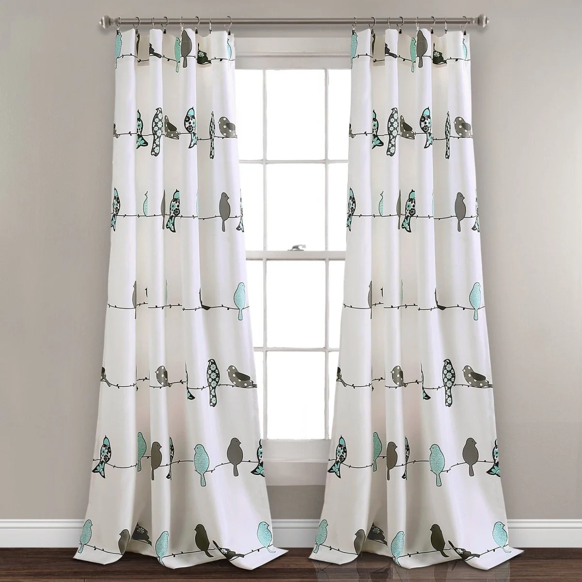 Rowley Birds Light Filtering Window Curtain Set - Image 13