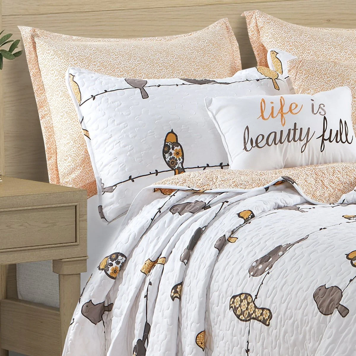 Rowley Birds Quilt 7 Piece Set - Image 11