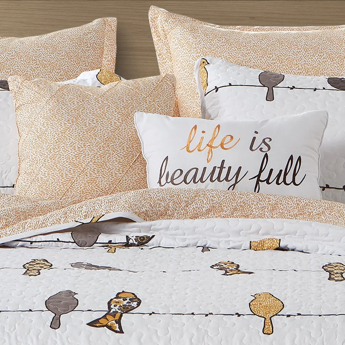 Rowley Birds Quilt 7 Piece Set - Image 16