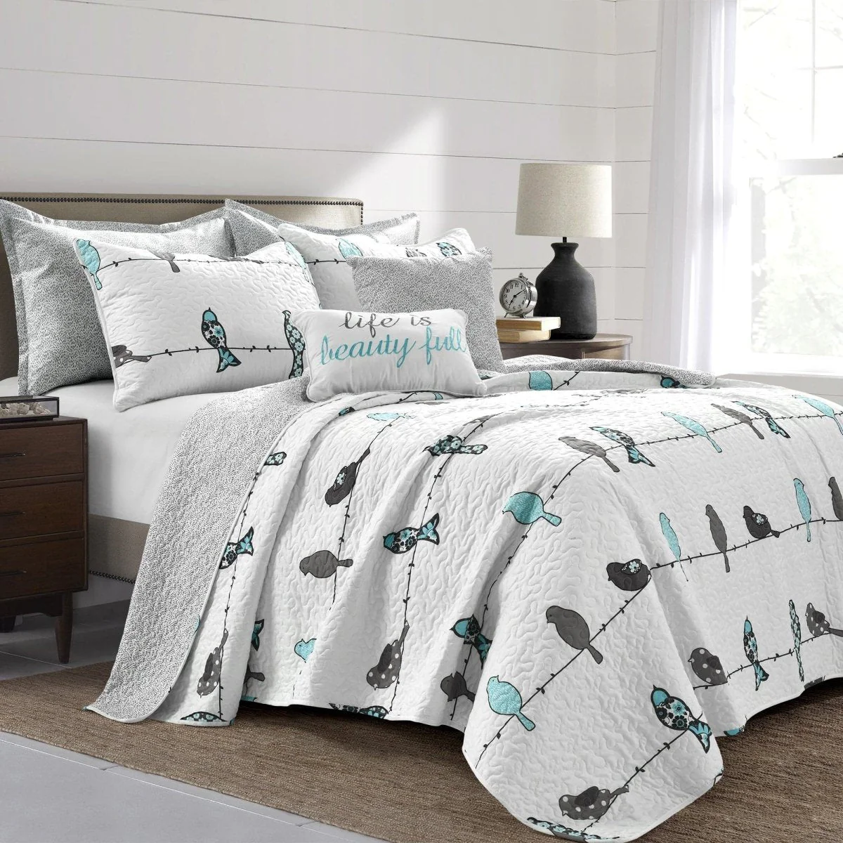 Rowley Birds Quilt 7 Piece Set - Image 3