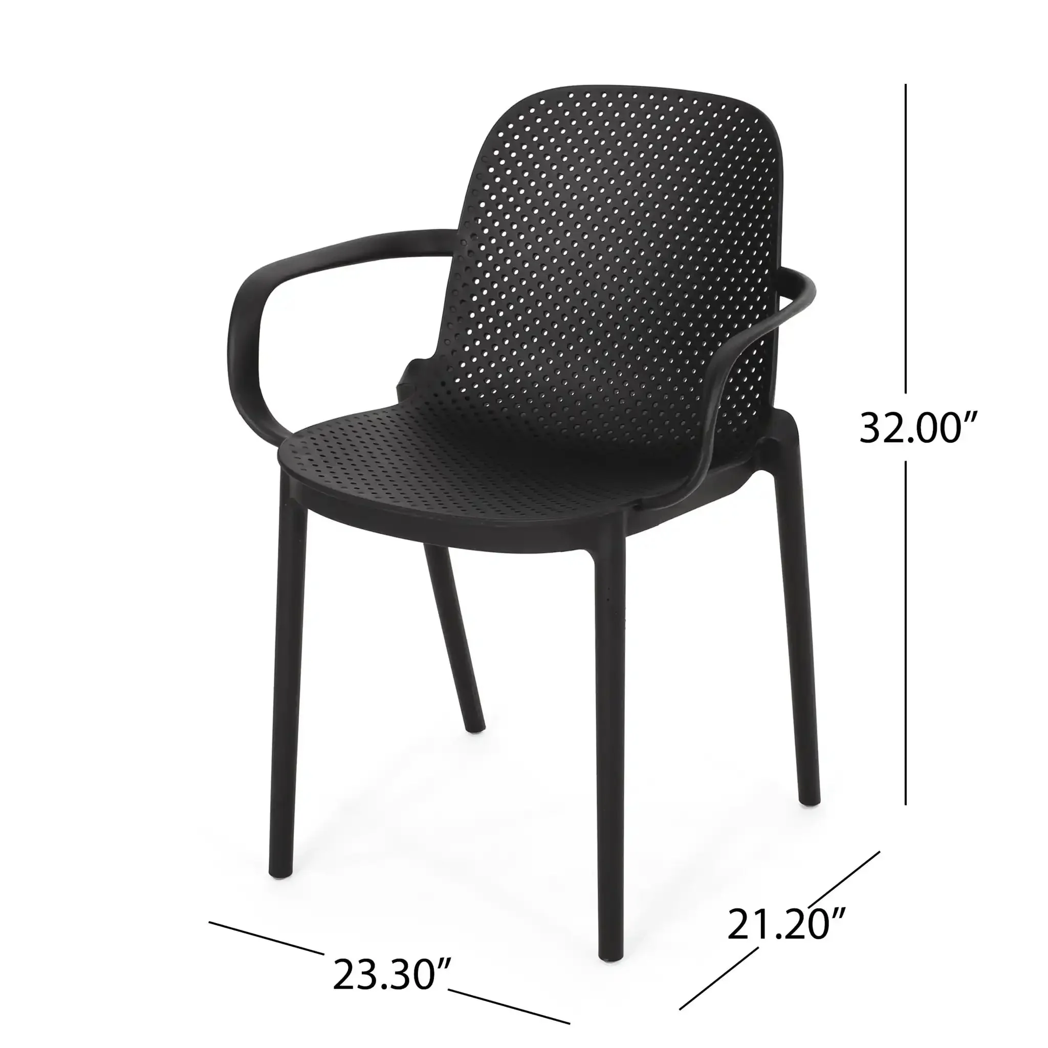 Roxanne - Outdoor Stacking Dining Armchair (Set of 2) - Image 2