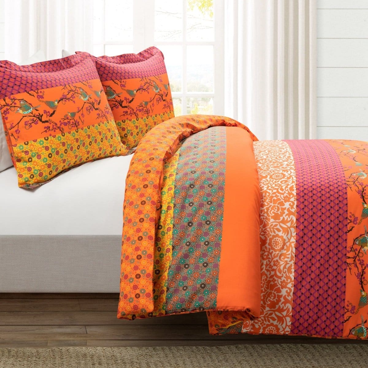 Royal Empire Reversible Cotton Duvet Cover 3 Piece Set - Image 2