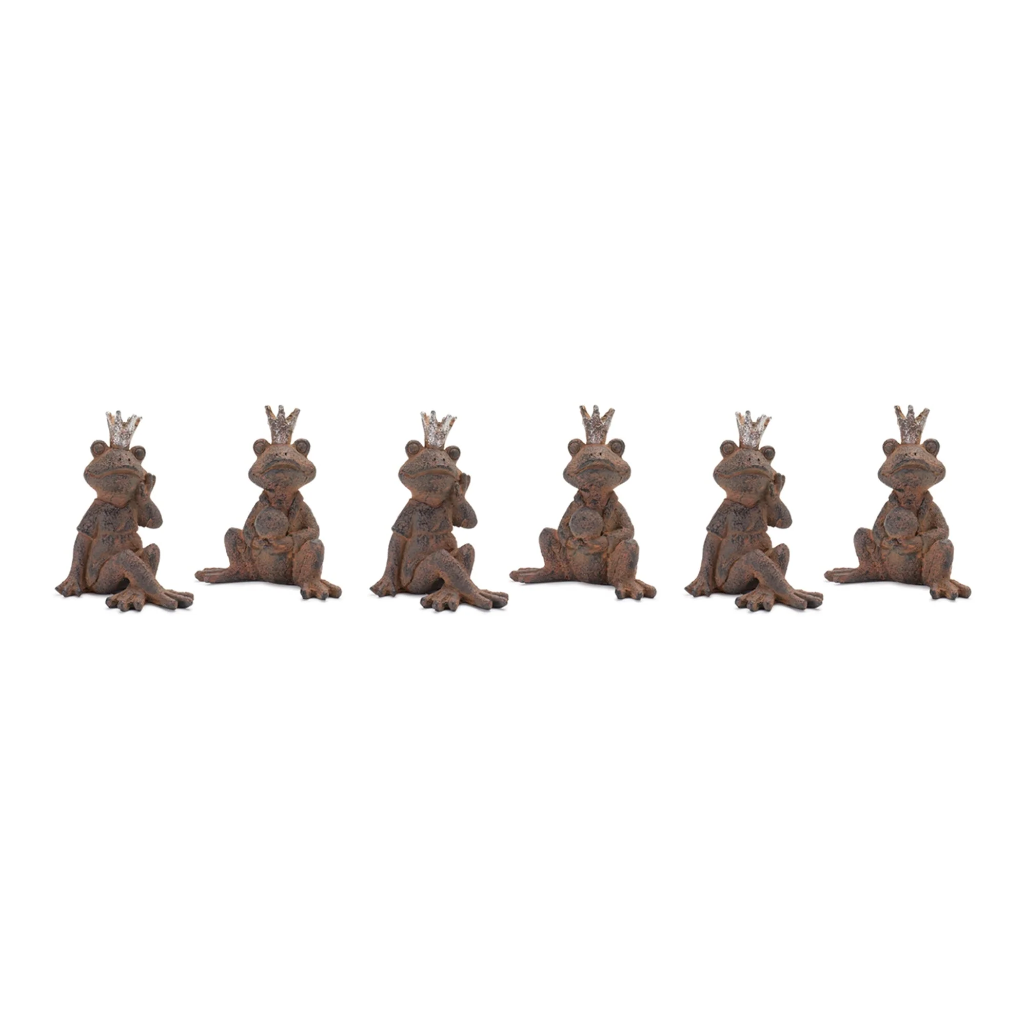 Royal sitting frog figurine (set of 6) - Image 3