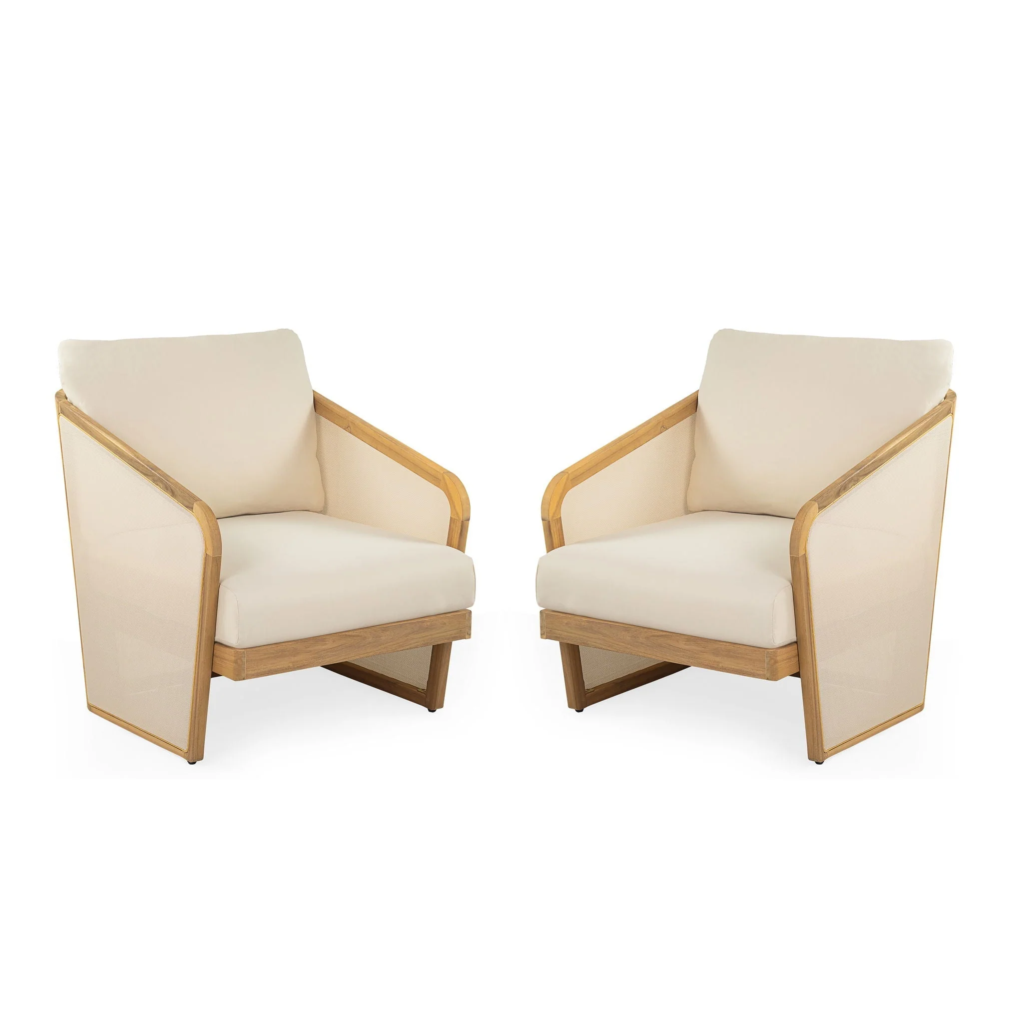 Royal - Wood Textilene Club Chair - Image 2