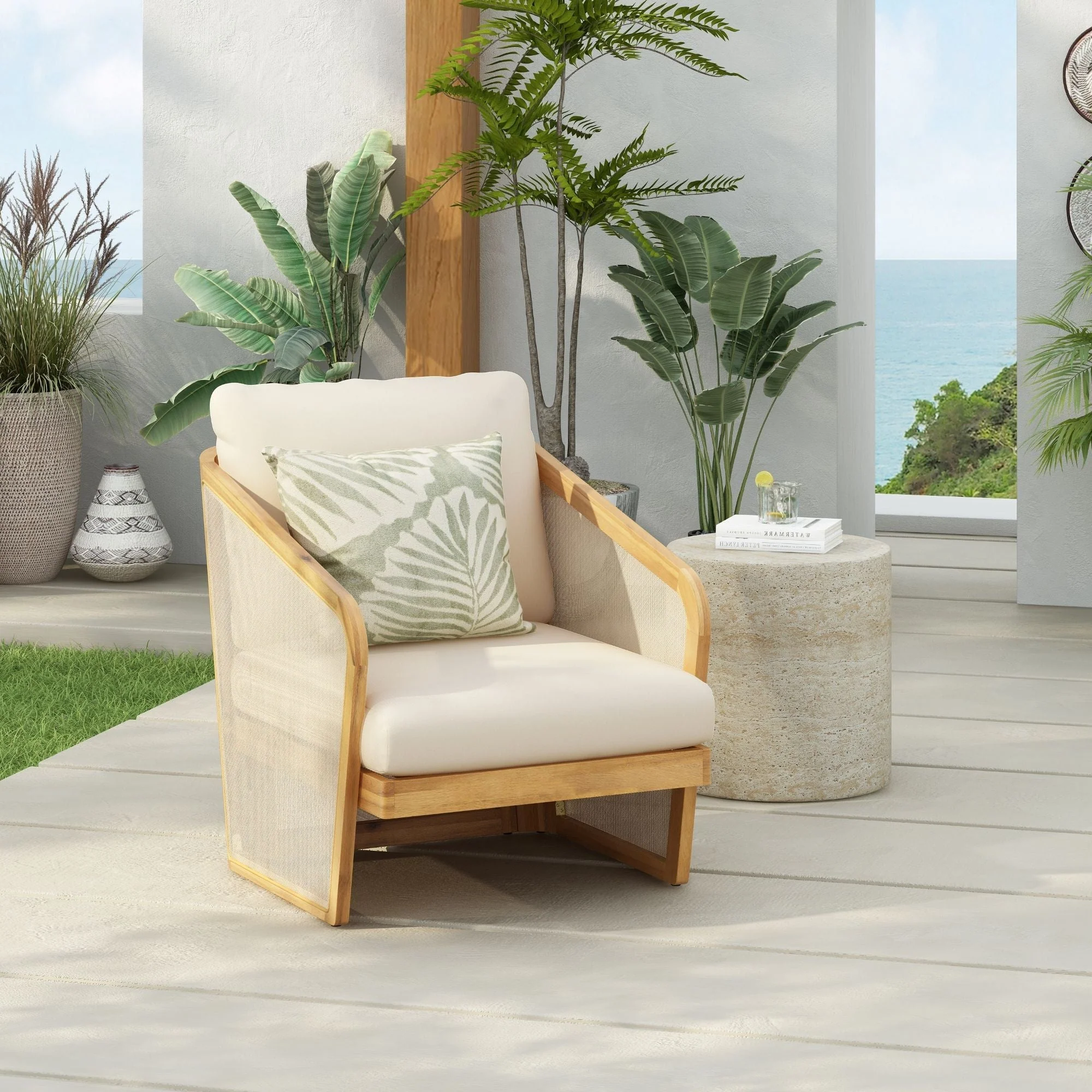 Royal - Wood Textilene Club Chair - Image 3