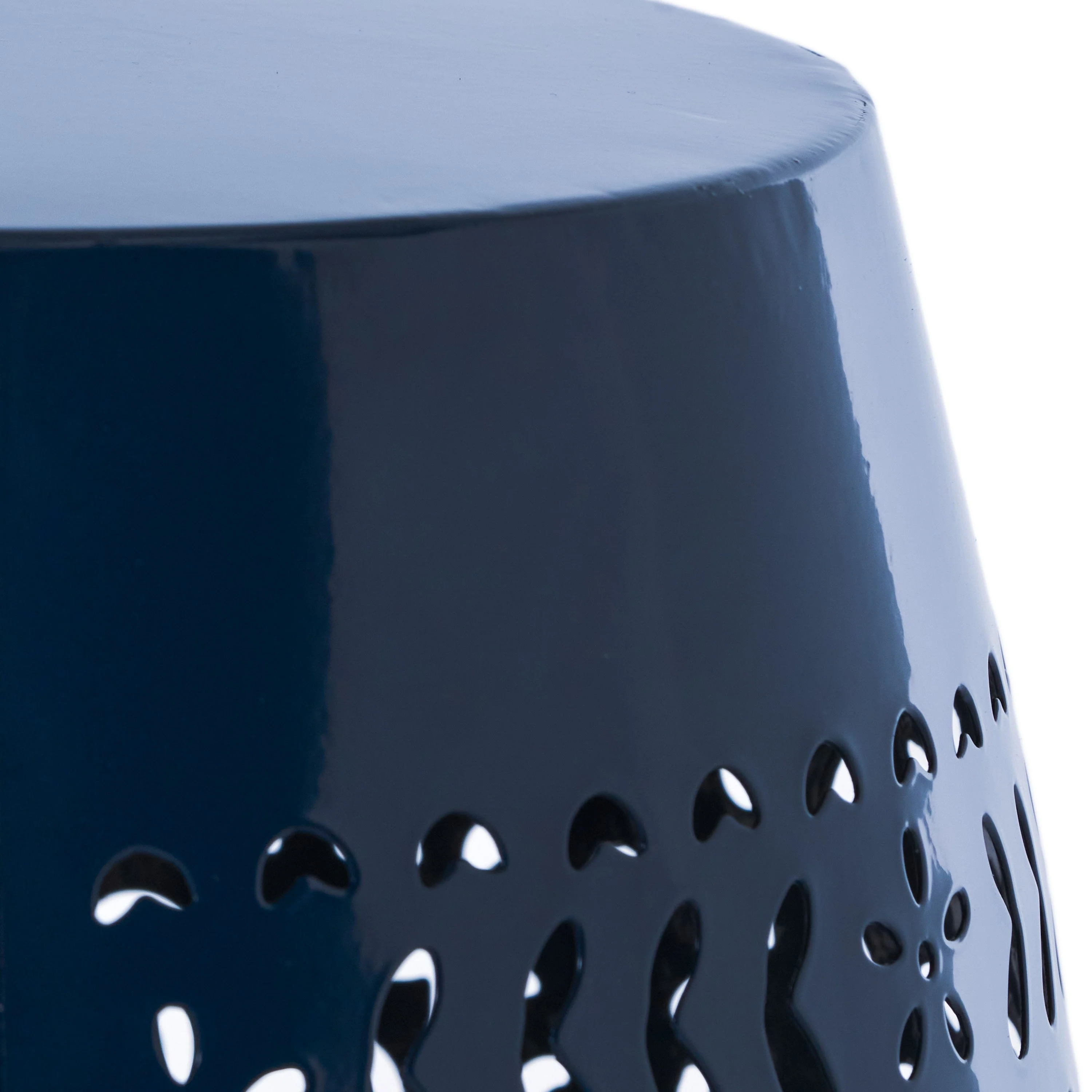 Ruby Side Table Lace Cut Metal End Table for Outdoor & Indoor Use - Image 11