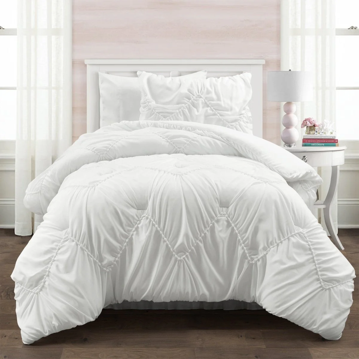 Ruched Chevron Comforter Set - Image 4