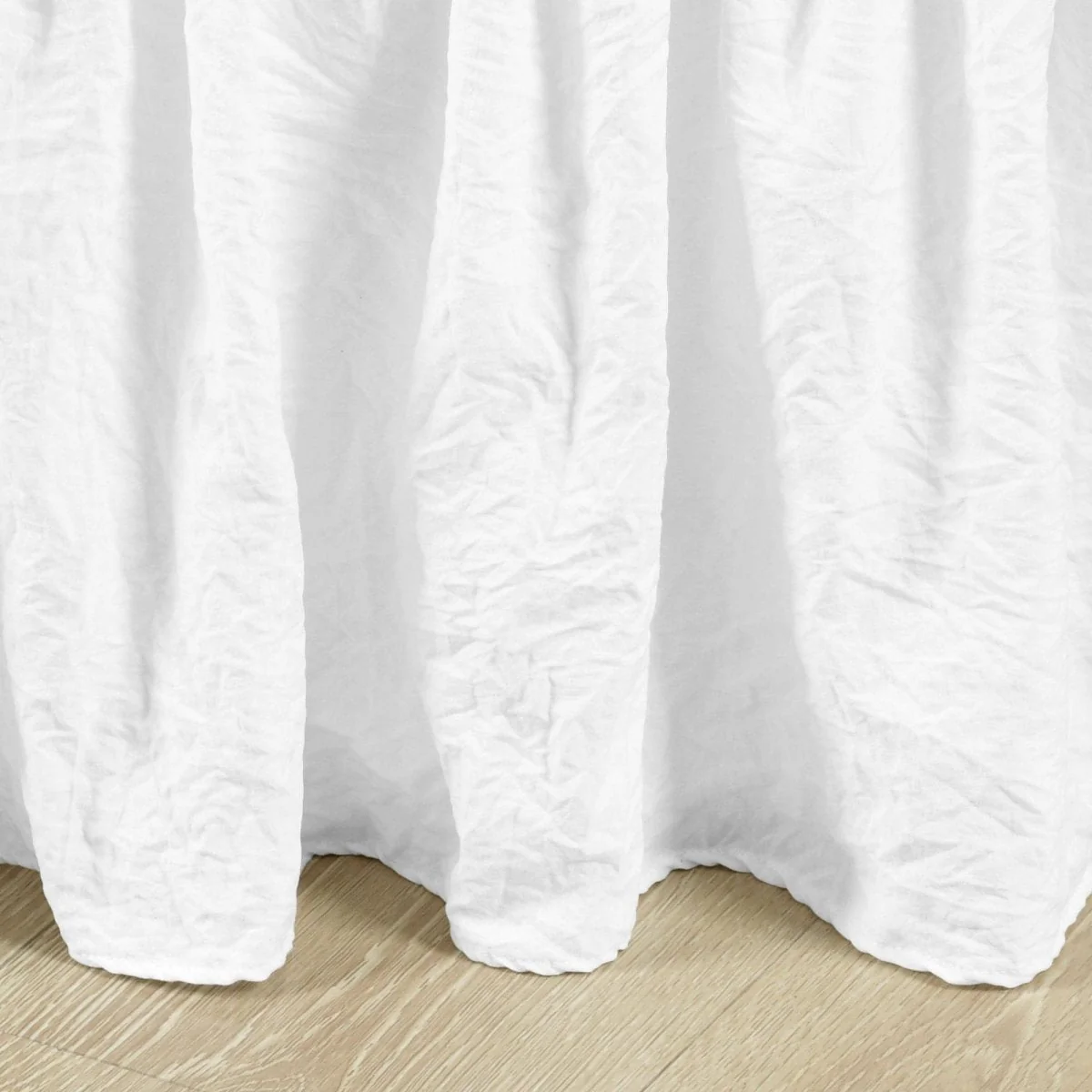 Ruched Ruffle Elastic Easy Wrap Around Bed Skirt - Image 20