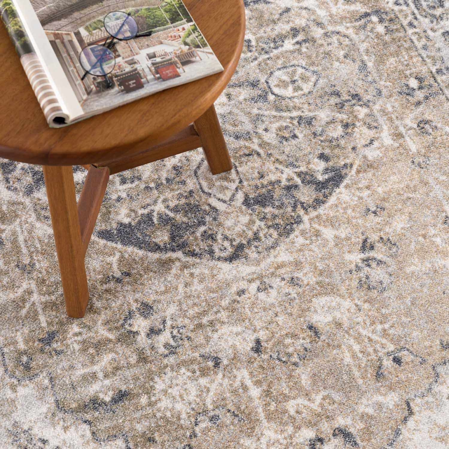 Rudo Beige Flat Pile Washable Rug - Image 19