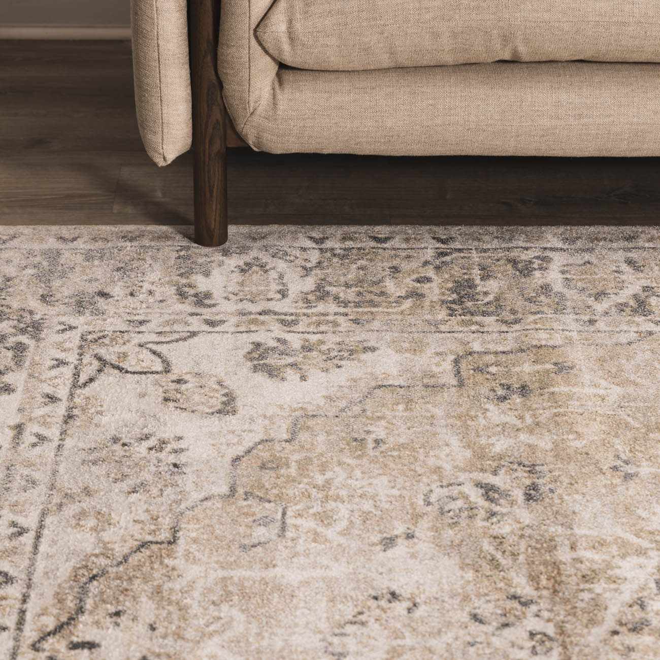 Rudo Beige Flat Pile Washable Rug - Image 25