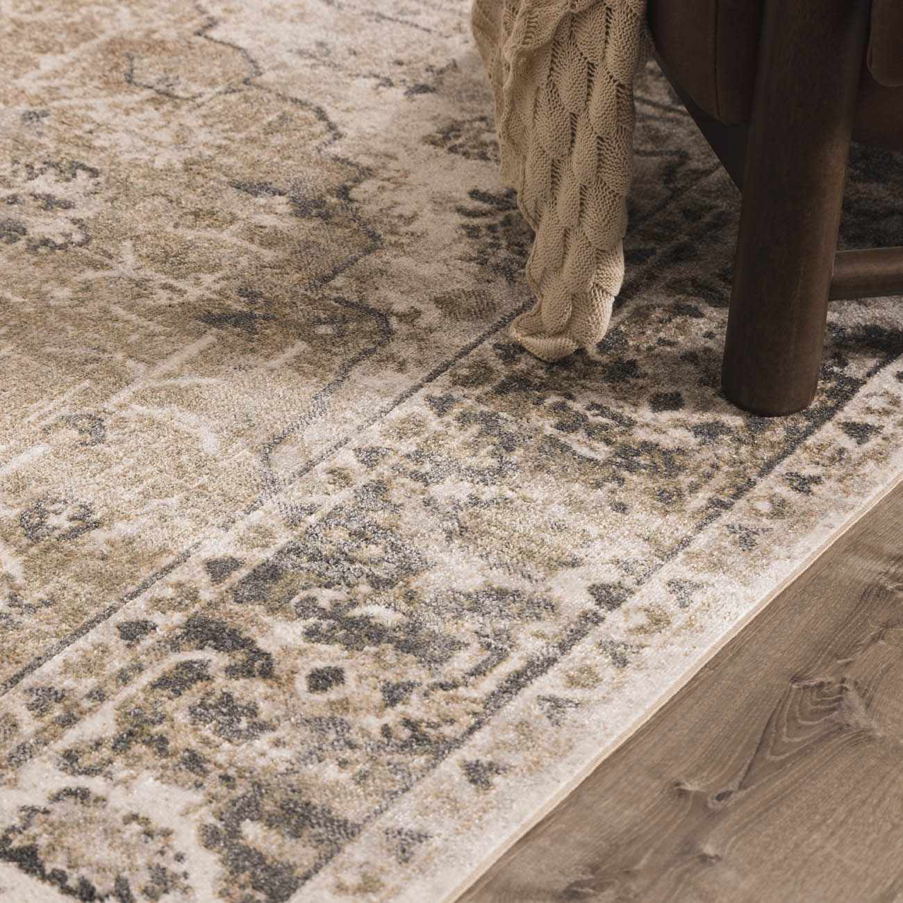 Rudo Beige Flat Pile Washable Rug - Image 26