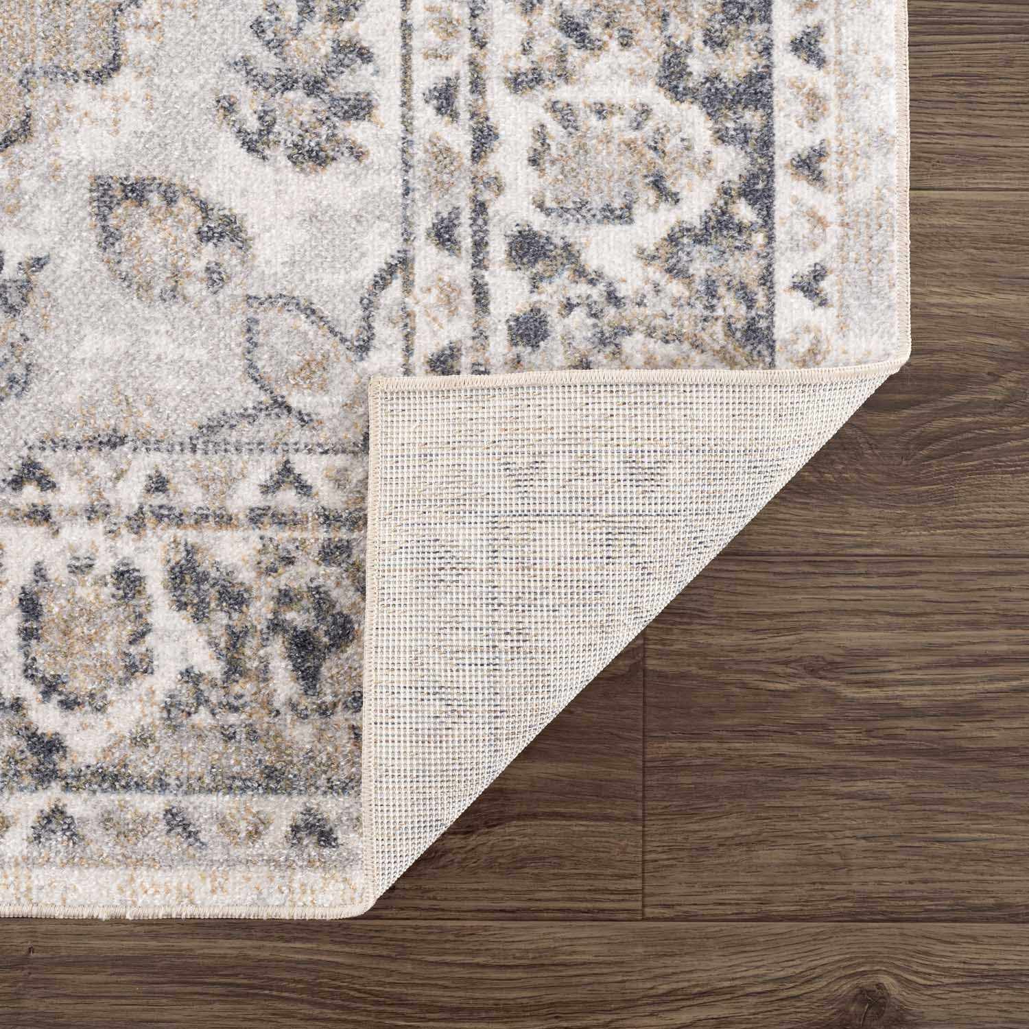 Rudo Beige Flat Pile Washable Rug - Image 7