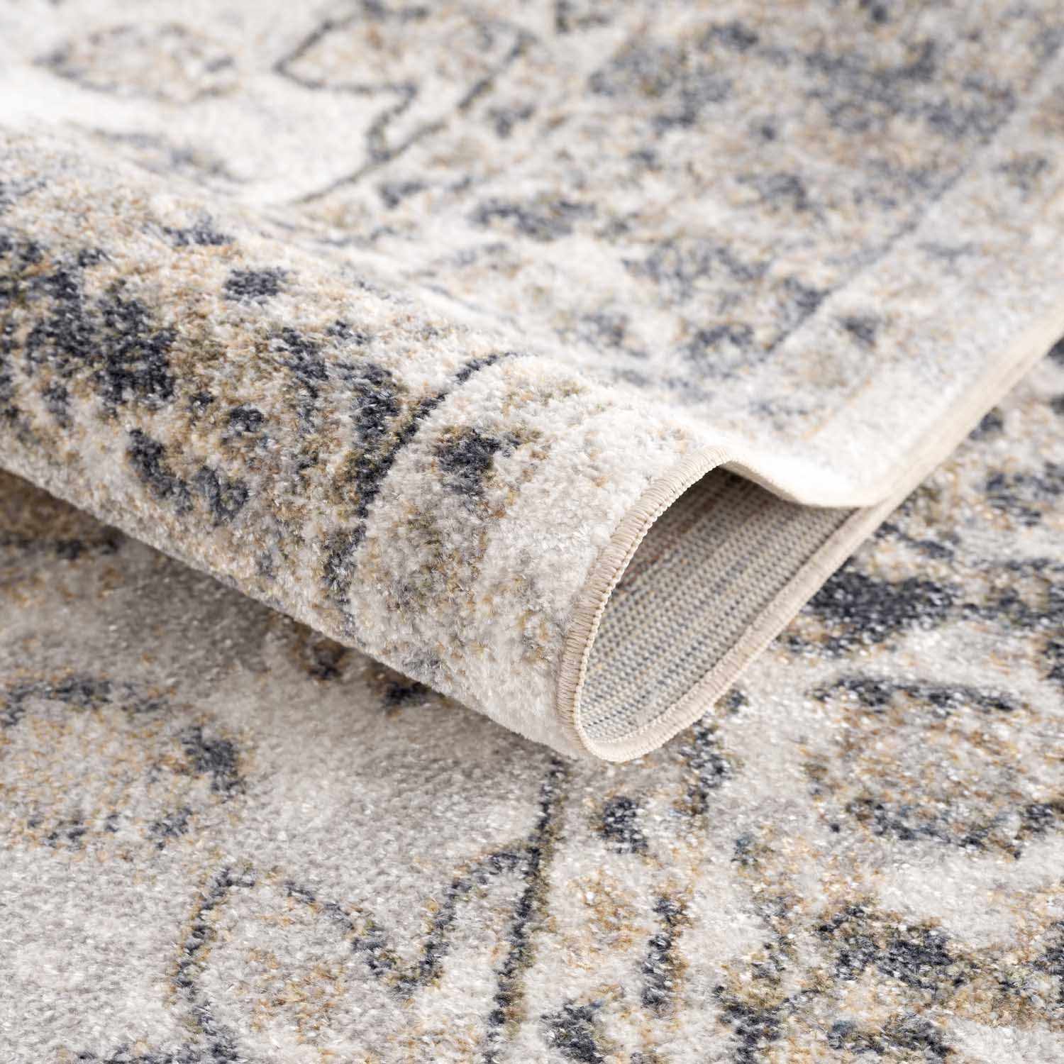 Rudo Beige Flat Pile Washable Rug - Image 9