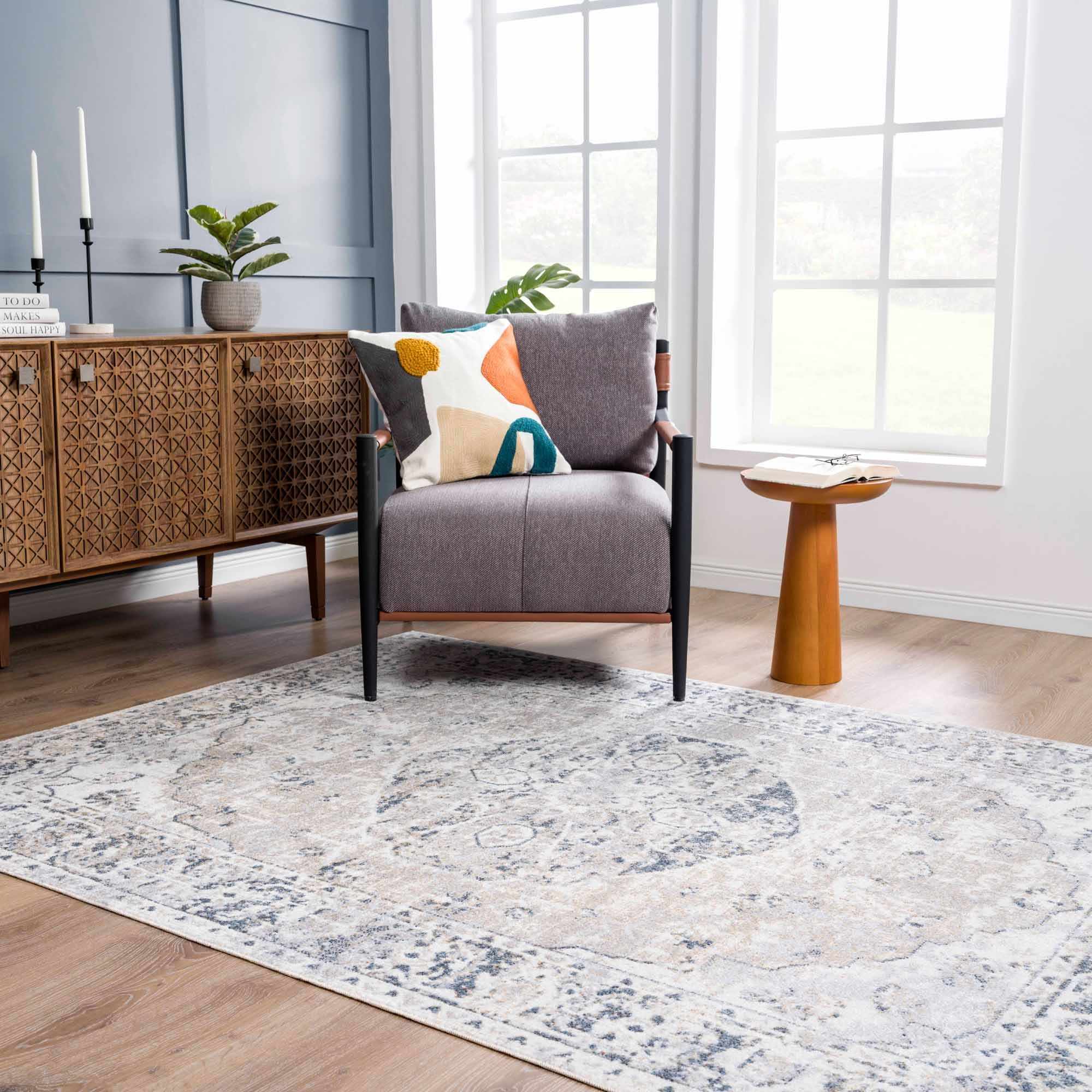 Rudo Flat Pile Washable Rug - Image 14