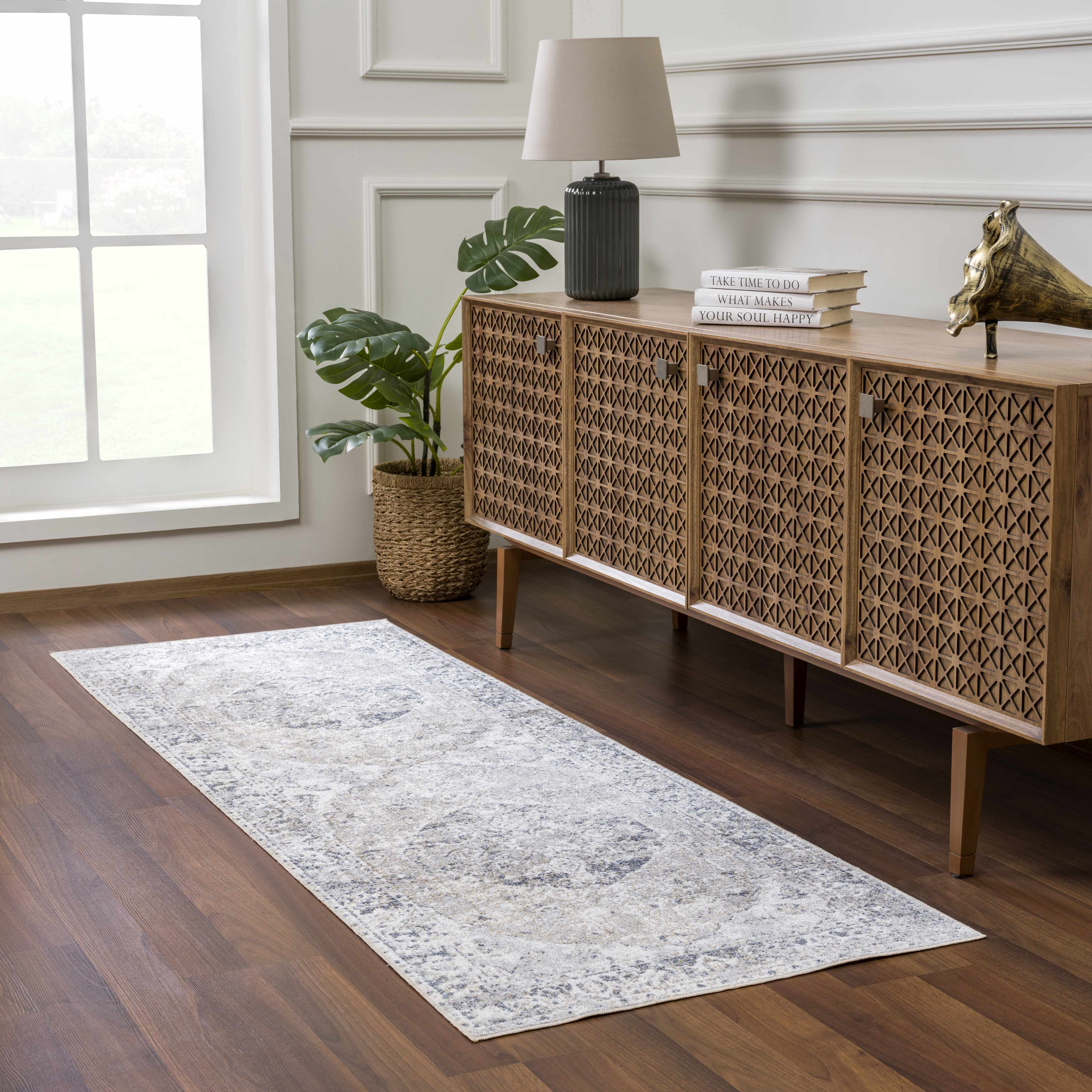 Rudo Flat Pile Washable Rug - Image 4