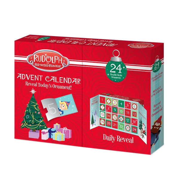 Rudolph Advent Calendar 24-Piece Christmas Decor - Image 2
