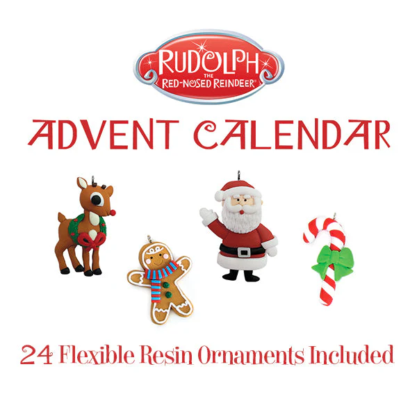 Rudolph Advent Calendar 24-Piece Christmas Decor - Image 4