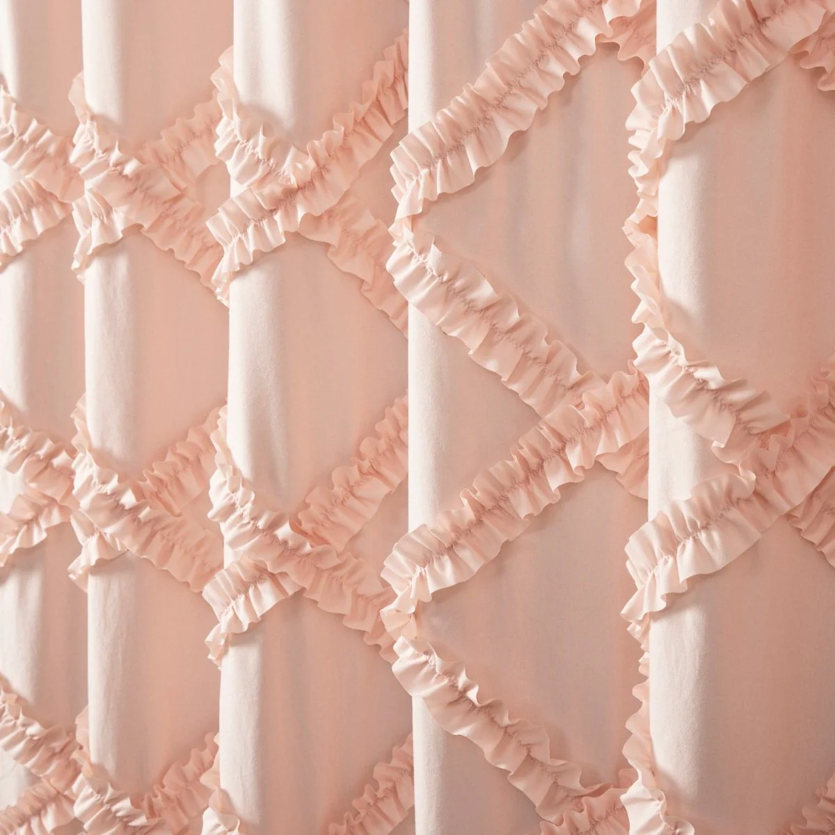 Ruffle Diamond Shower Curtain - Image 6
