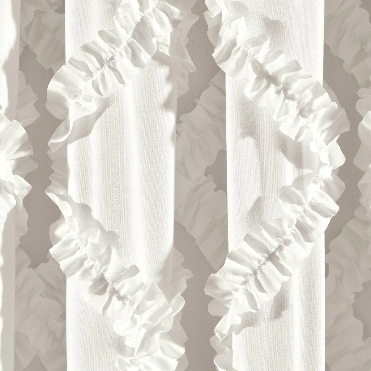 Ruffle Diamond Window Curtain Set - Image 11