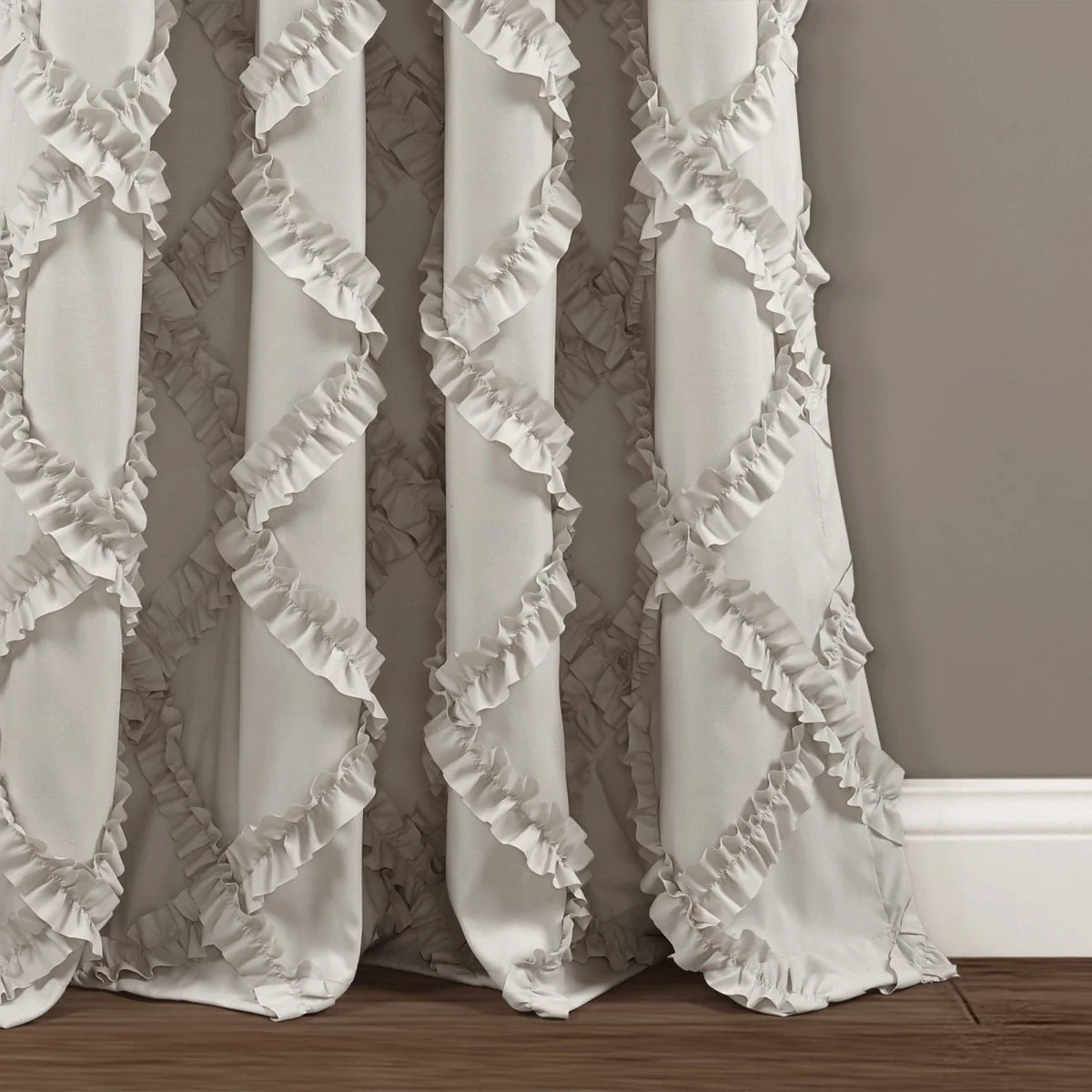 Ruffle Diamond Window Curtain Set - Image 14