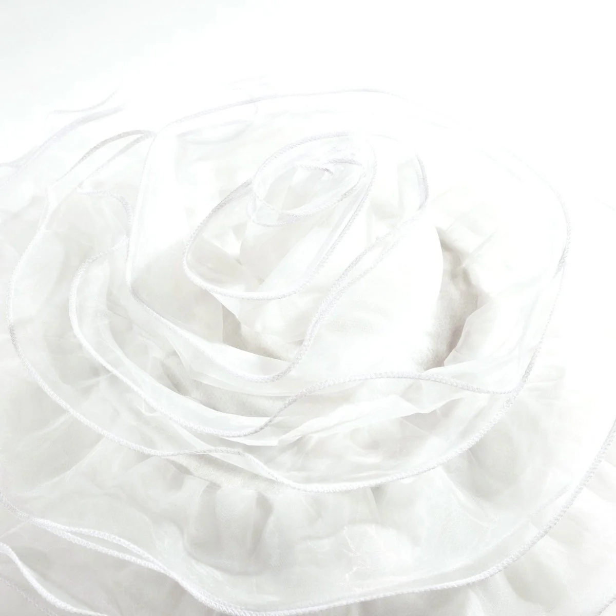 Ruffle Flower Layer Round Decorative Pillow - Image 6