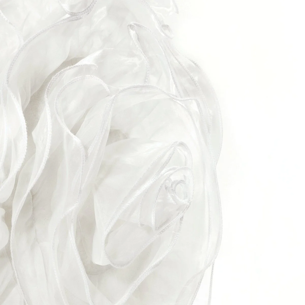 Ruffle Flower Layer Round Decorative Pillow - Image 8