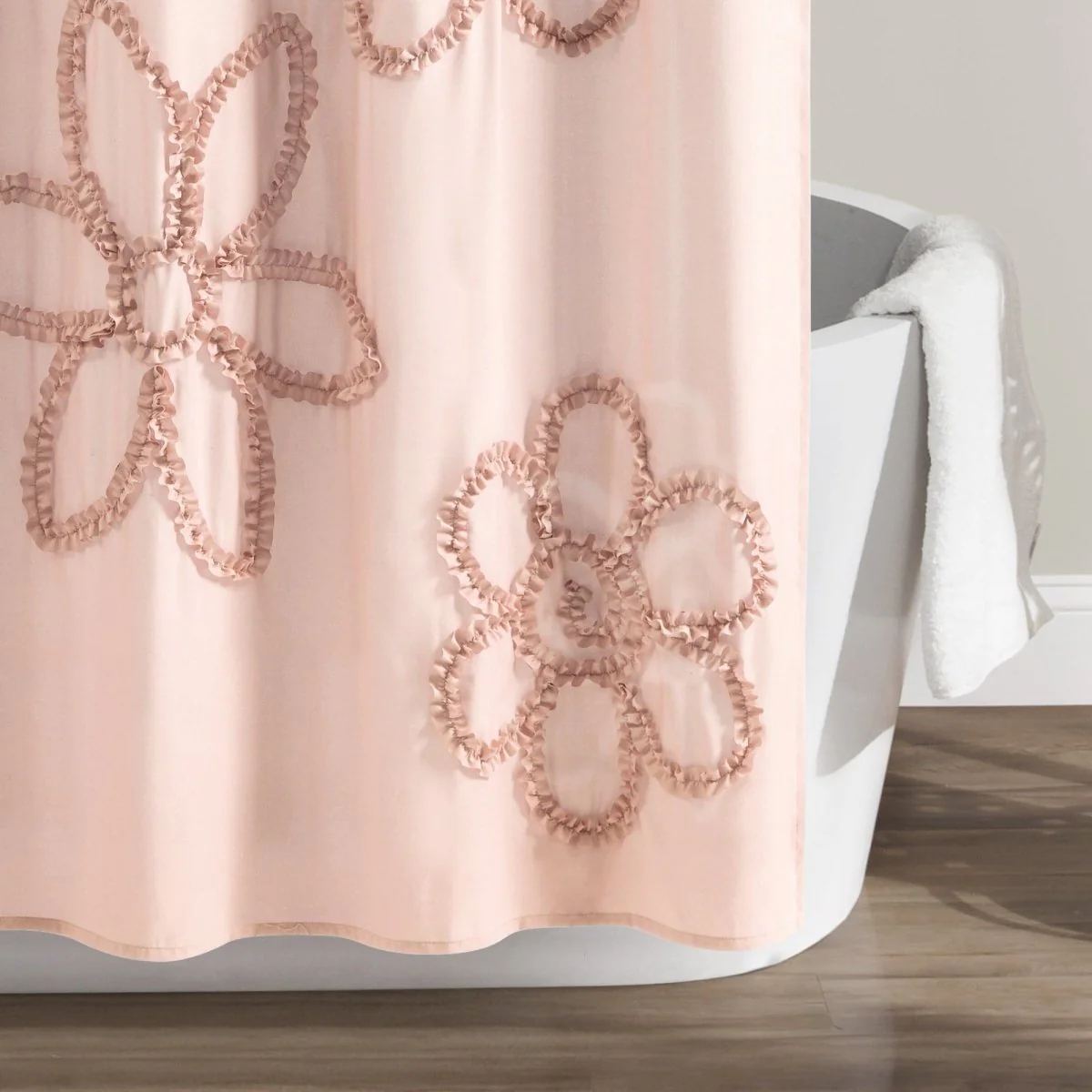 Ruffle Flower Shower Curtain - Image 8