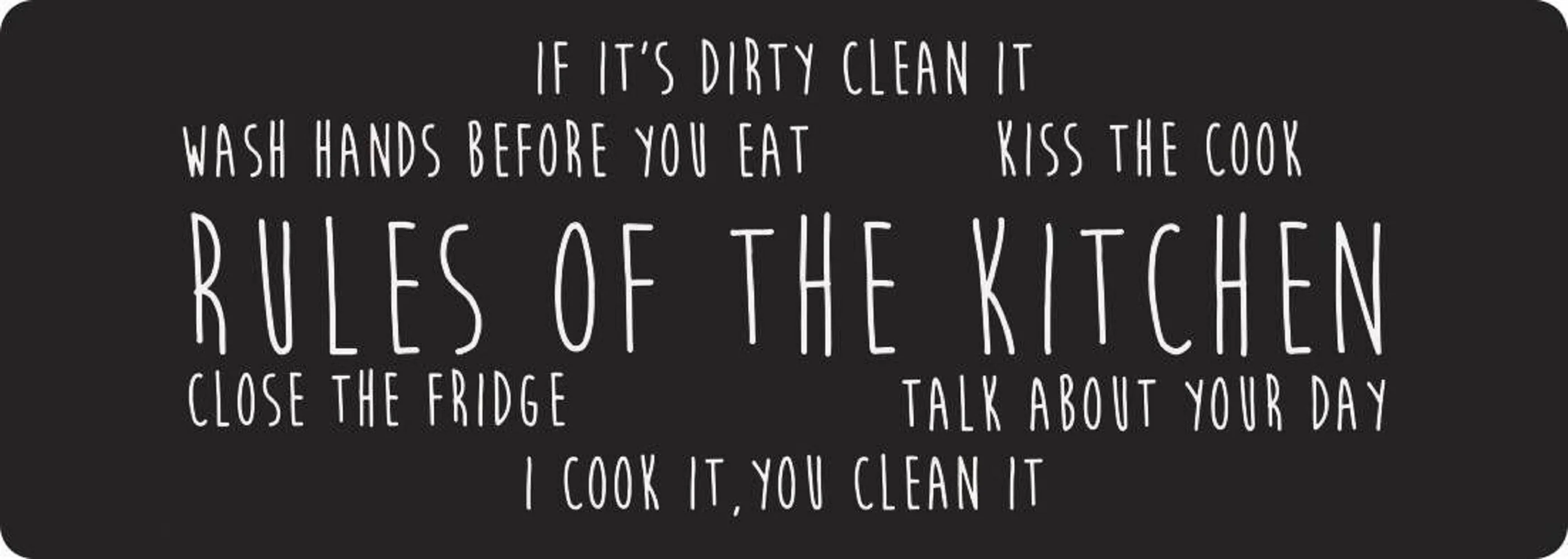 Rules of the Kitchen 20" x 55" Anti-Fatigue Kitchen Runner Mat - Image 4