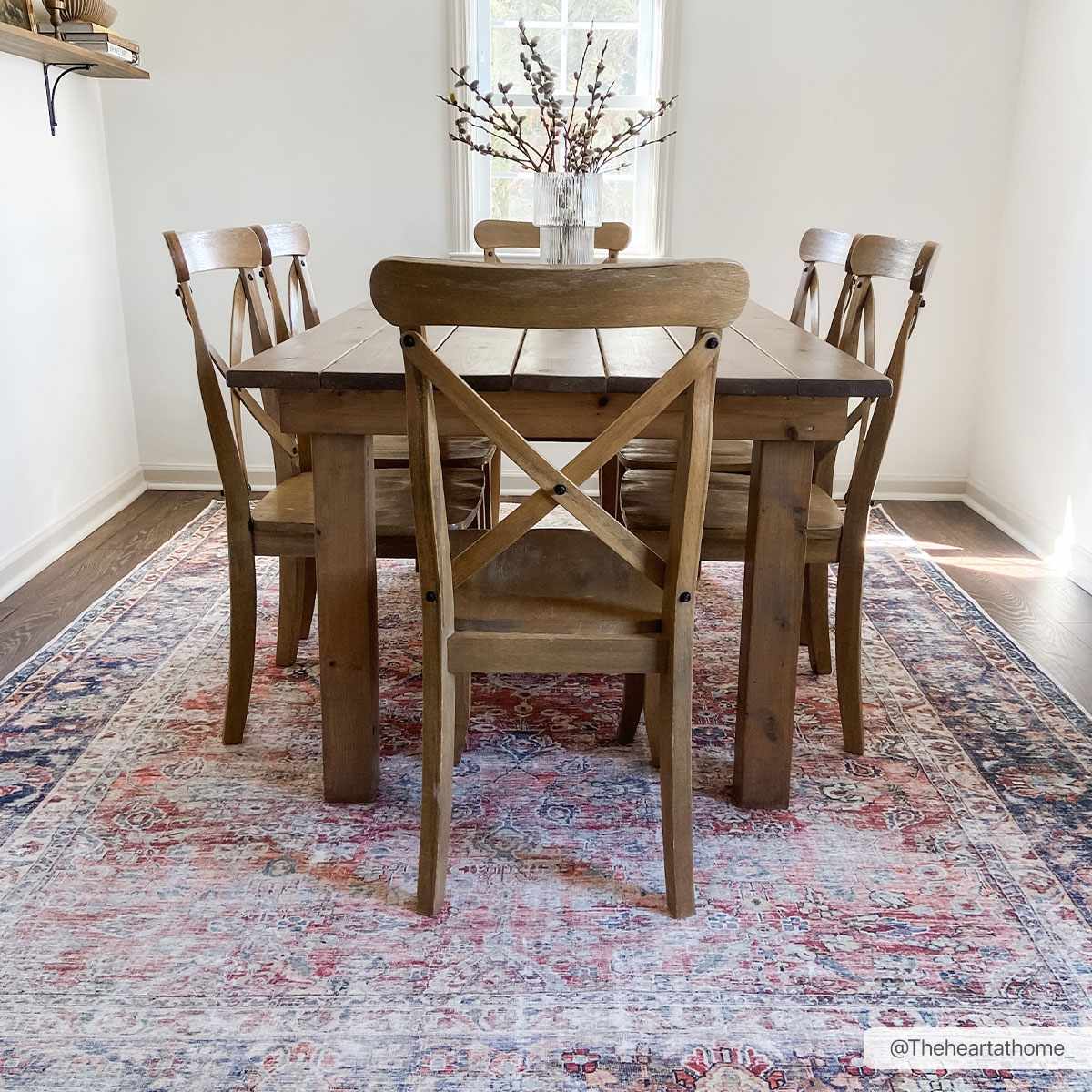 Rust Anahawan Distressed Washable Area Rug - Clearance - Image 3