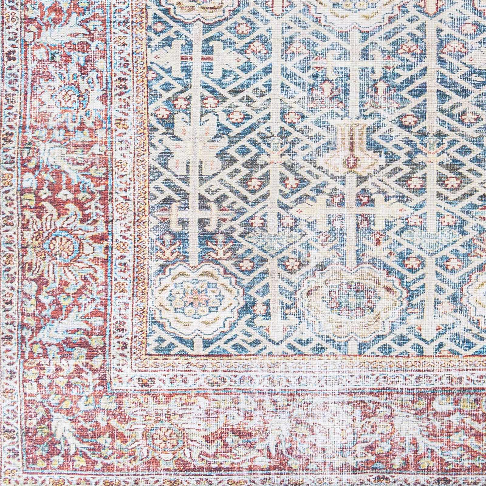 Rust Catadupa Distressed Washable Area Rug - Clearance - Image 7