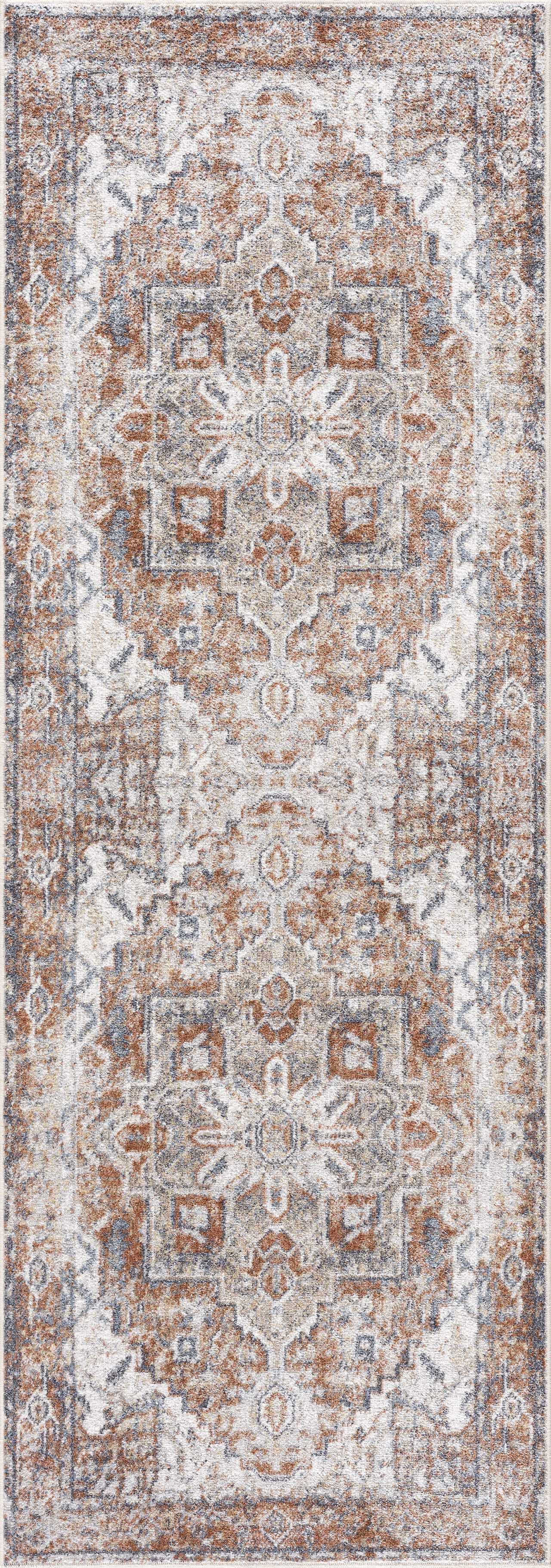 Rust Hera Washable Area Rug - Clearance - Image 10