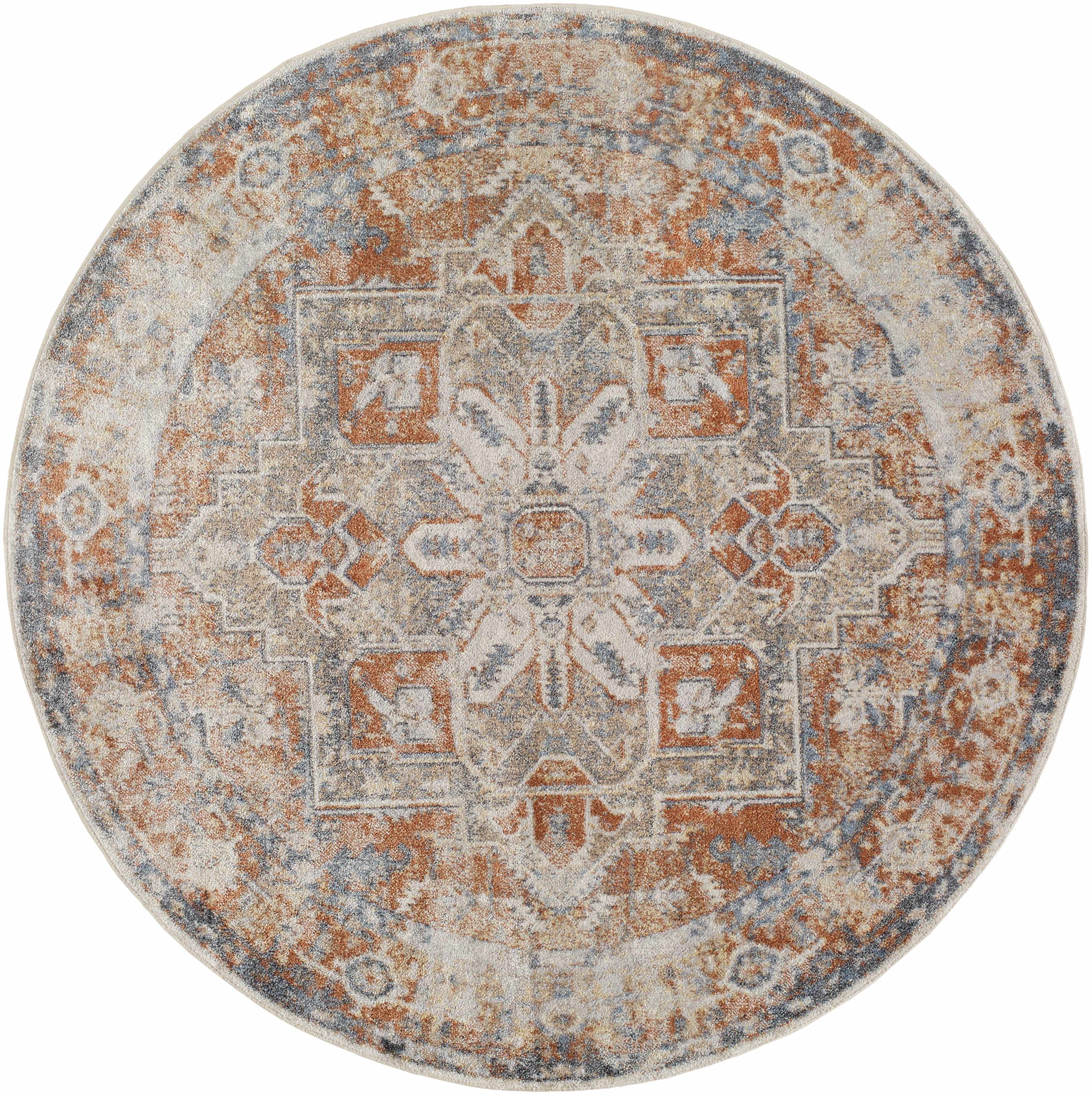 Rust Hera Washable Area Rug - Clearance - Image 21
