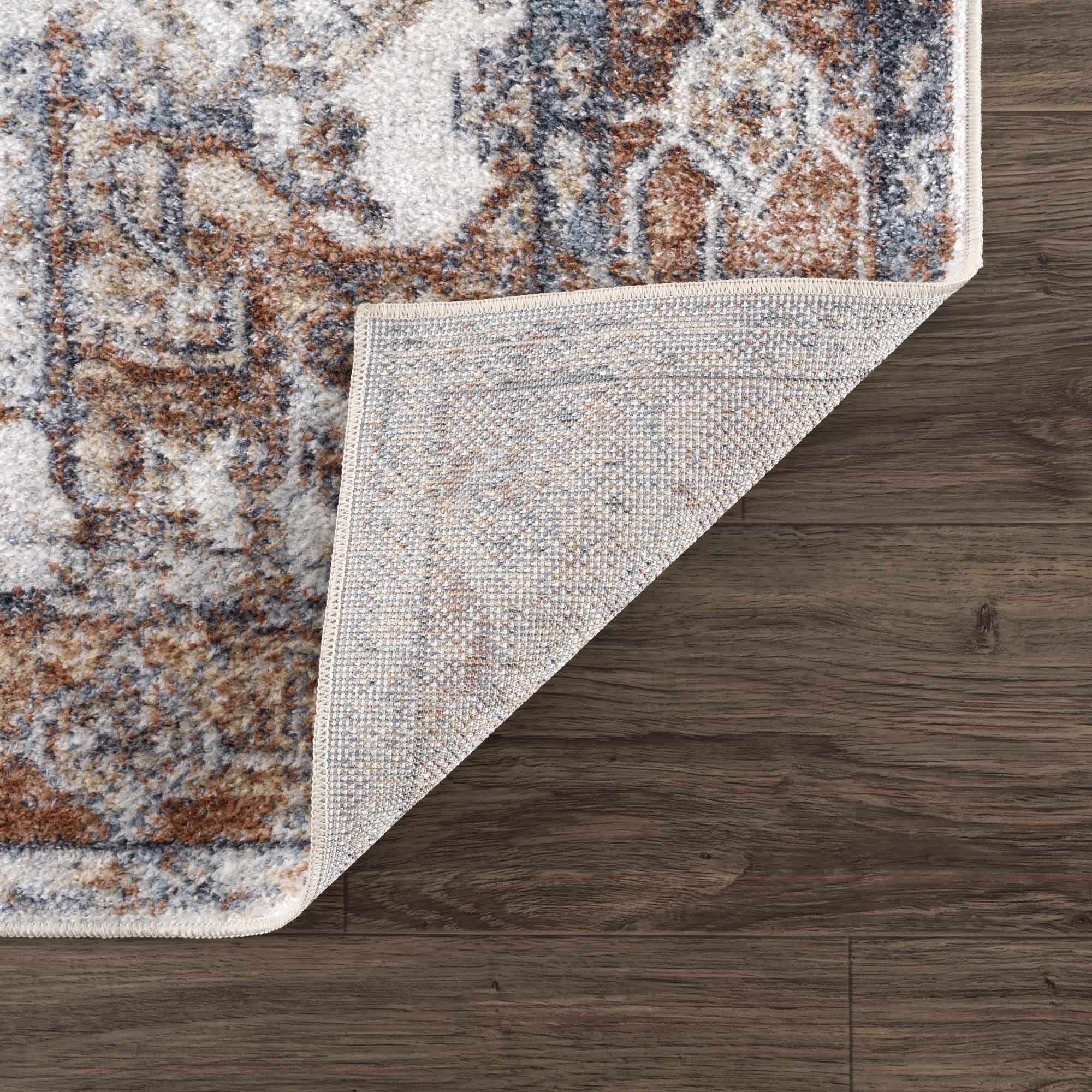 Rust Hera Washable Area Rug - Clearance - Image 5
