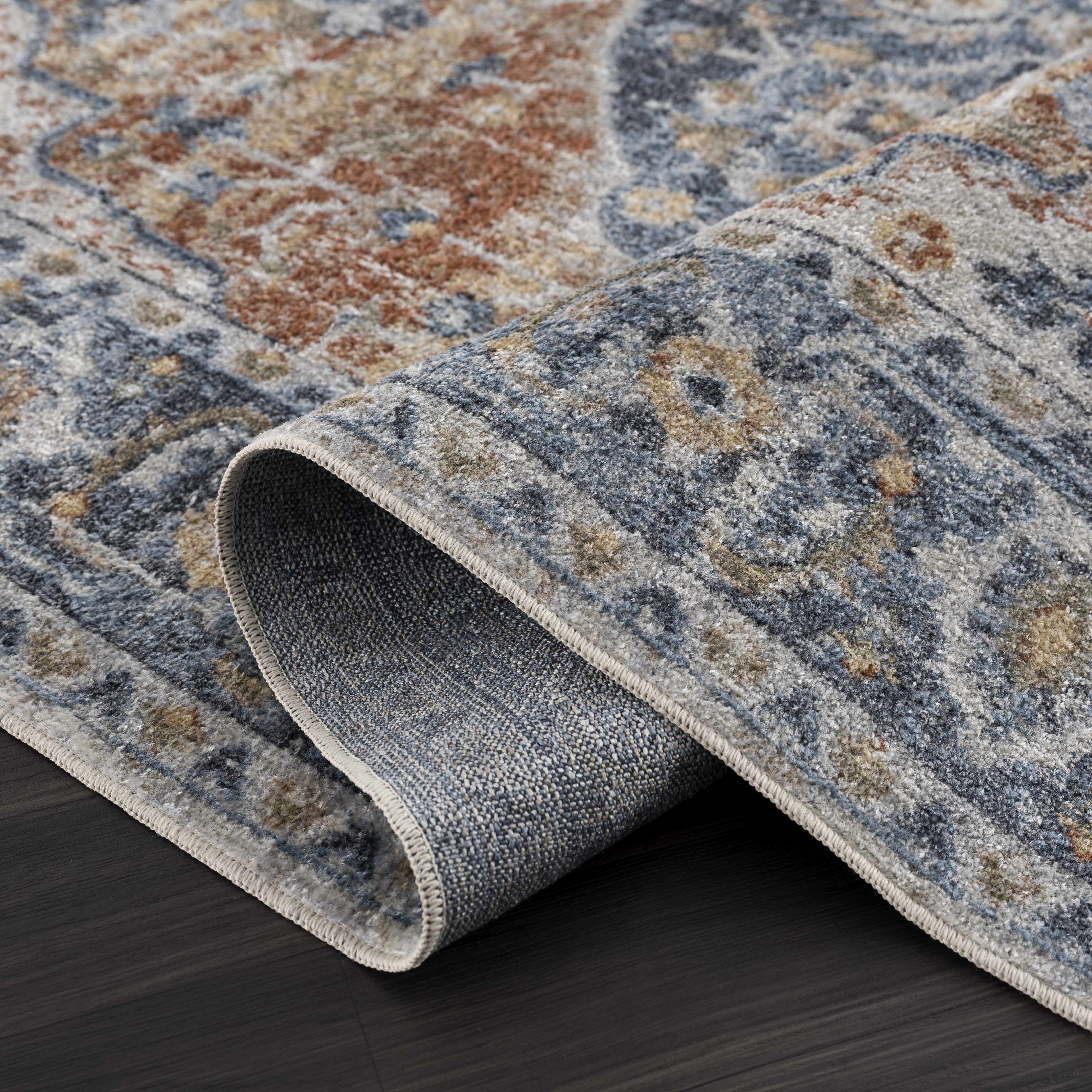 Rust Hiti Washable area rug - Clearance - Image 5