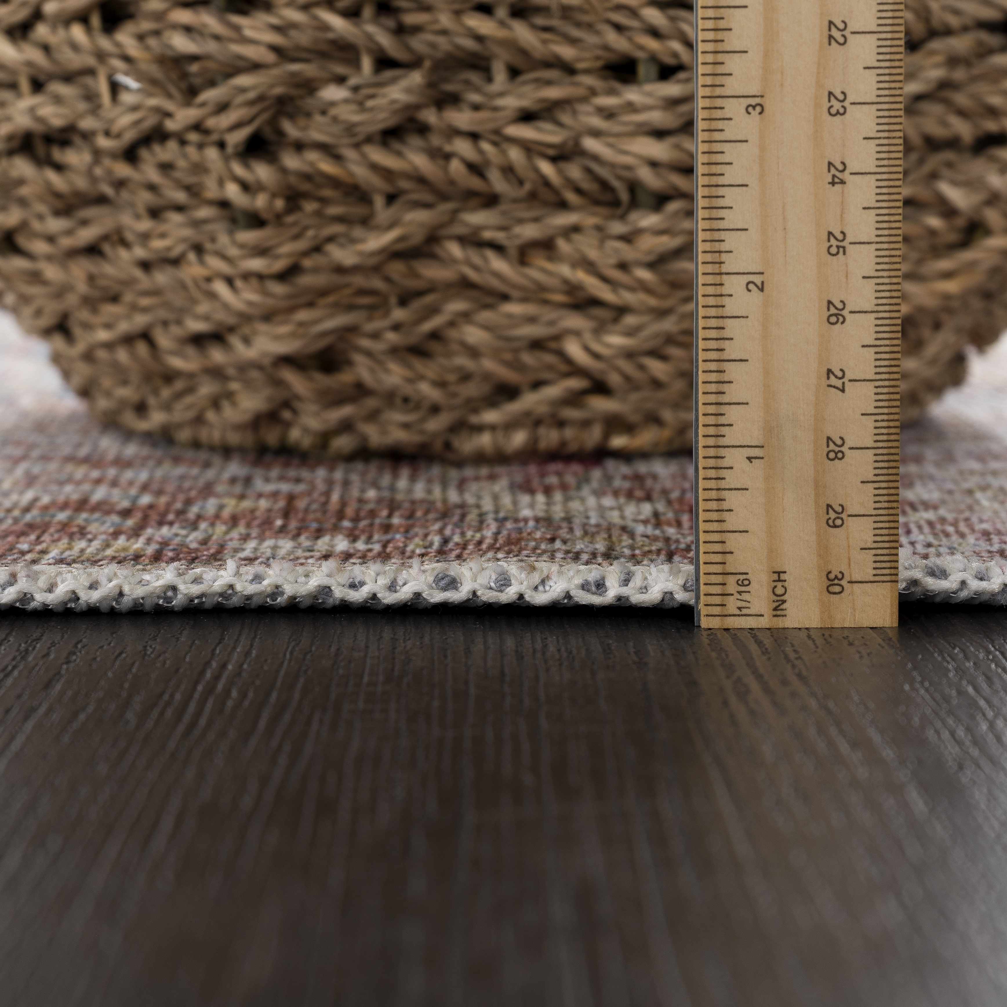 Rust Mair Traditional Washable Area Rug - Clearance - Image 10