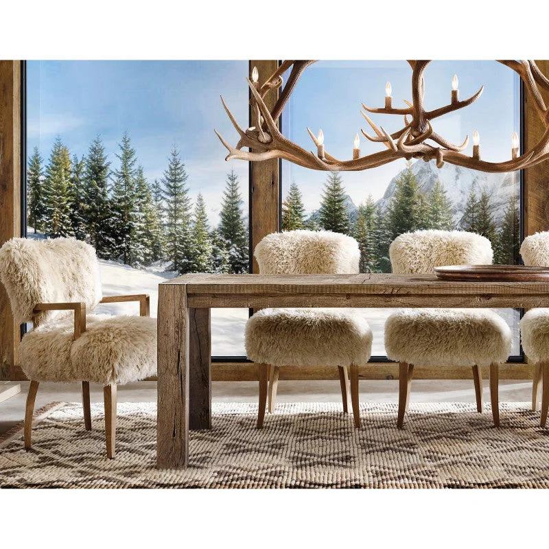 Rustic Antler Chandelier 8-Light E12 Candelabra Ceiling Light 34" - Image 6