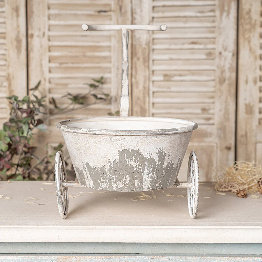 Rustic Bicycle Metal Wire Wall Planter Basket - Image 4