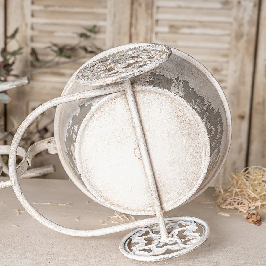 Rustic Bicycle Metal Wire Wall Planter Basket - Image 6