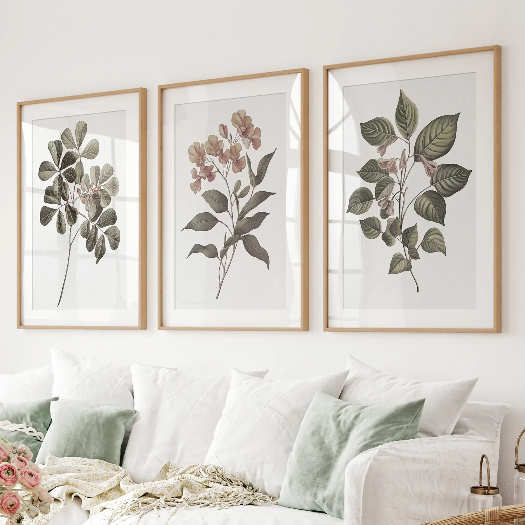 Rustic Botanical Wall Art. Vintage Flowers Prints - Image 7