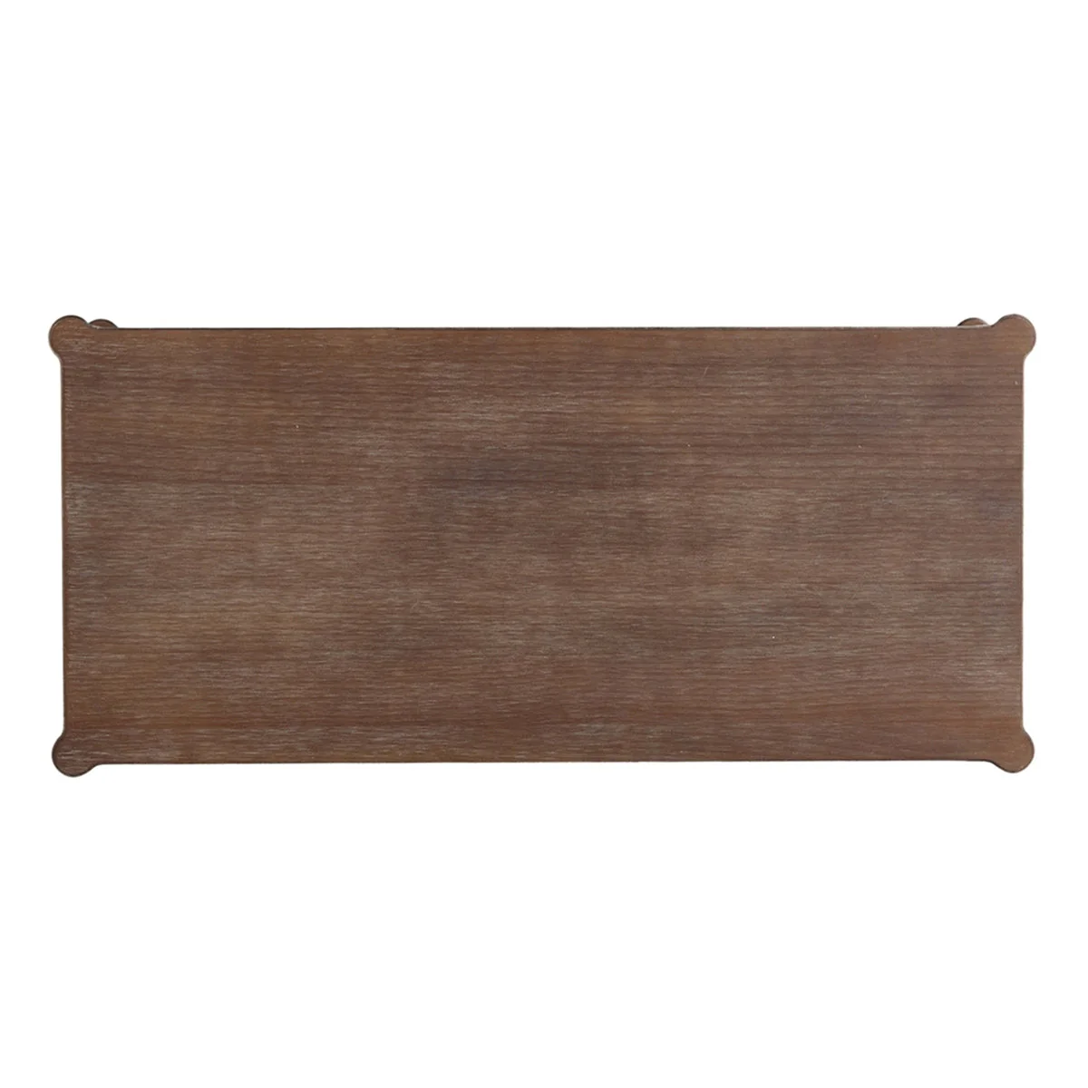 Rustic Brown Wood Coffee Table with Turned Spiral Legs and Lower Shelf - Image 6