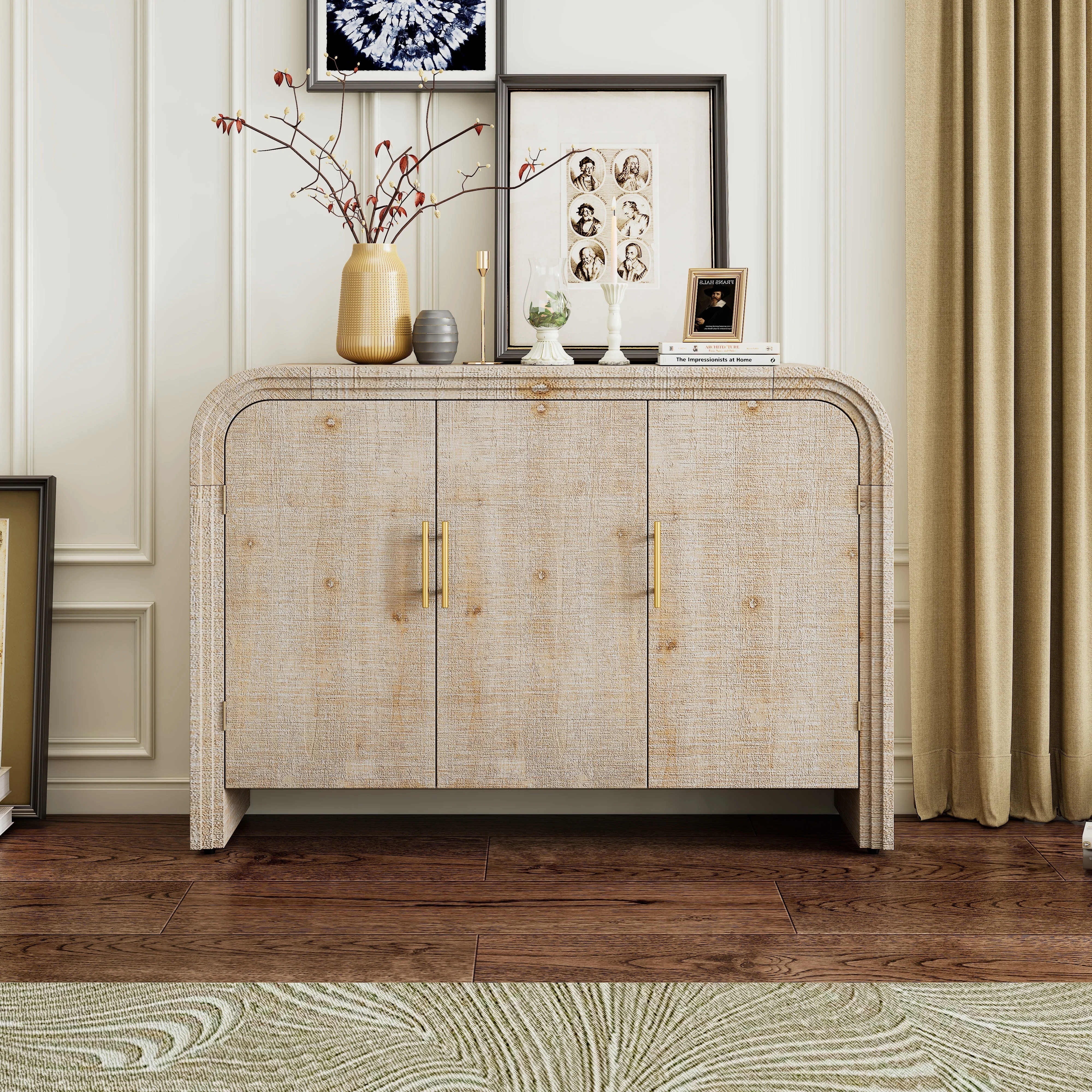Rustic Curved Waterfall Sideboard - Image 16