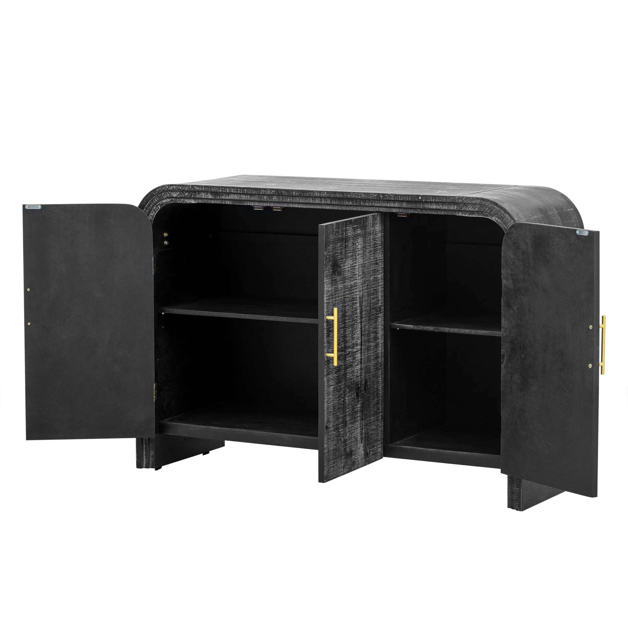 Rustic Curved Waterfall Sideboard - Image 2