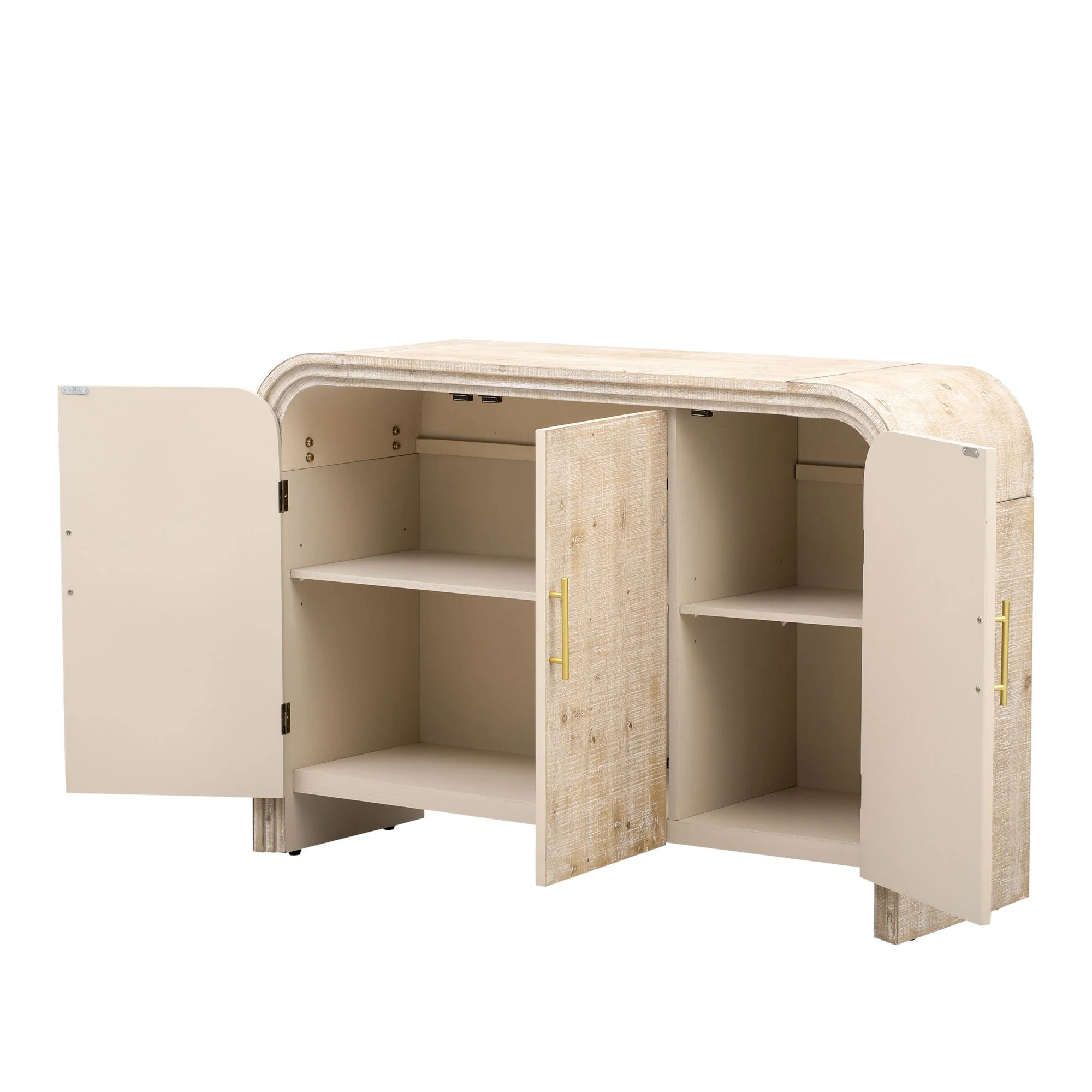 Rustic Curved Waterfall Sideboard - Image 24