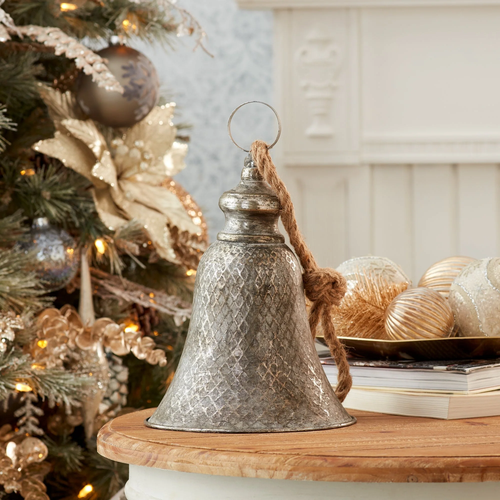 Rustic Metal Bell Ornament (Set of 2) - Image 3