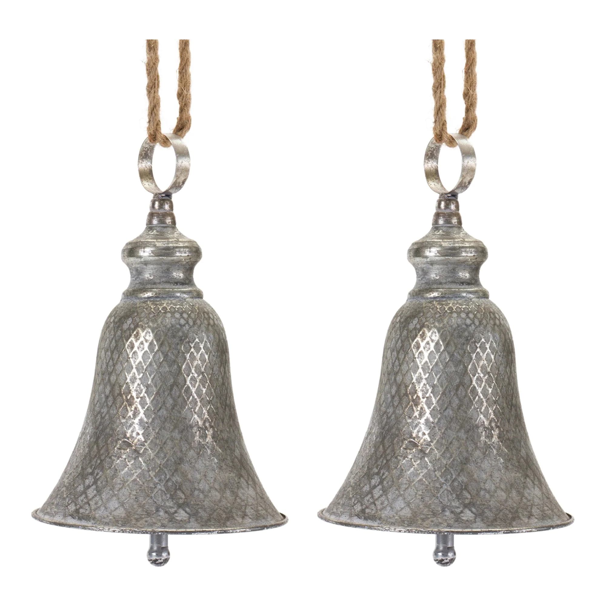 Rustic Metal Bell Ornament (Set of 2) - Image 4
