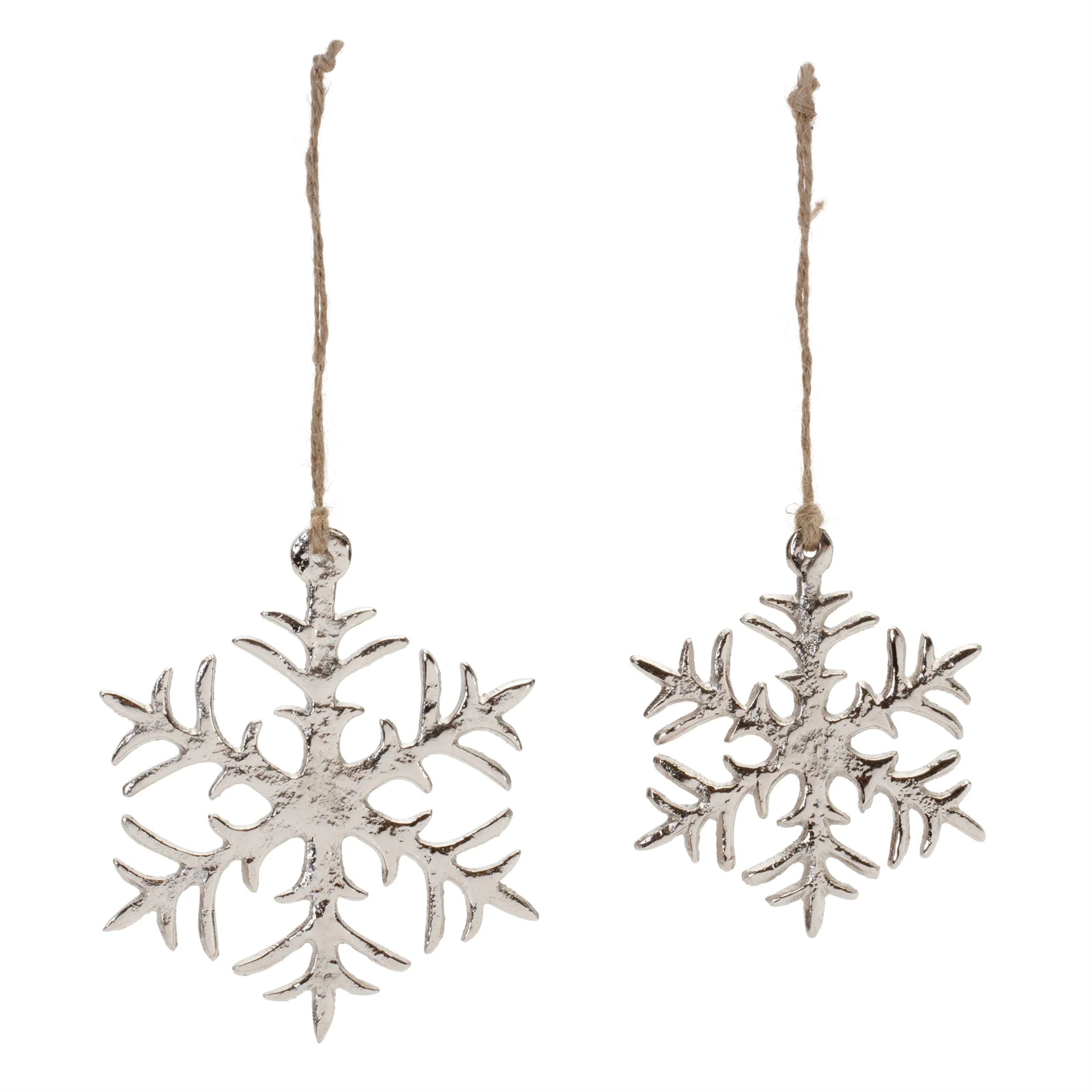 Rustic Metal Snowflake Ornament (Set of 12) - Image 2