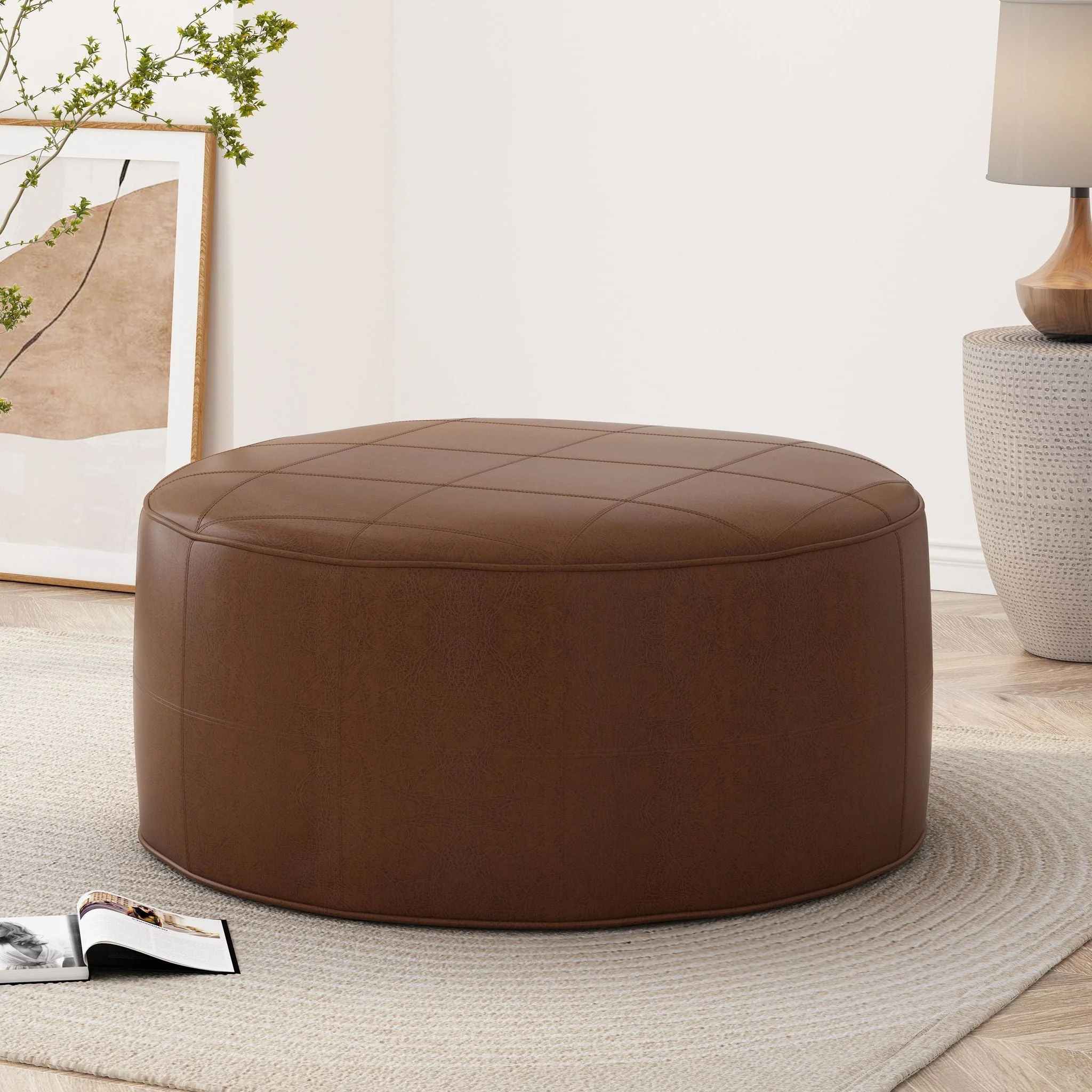 Rustic Style Ottoman - Image 3