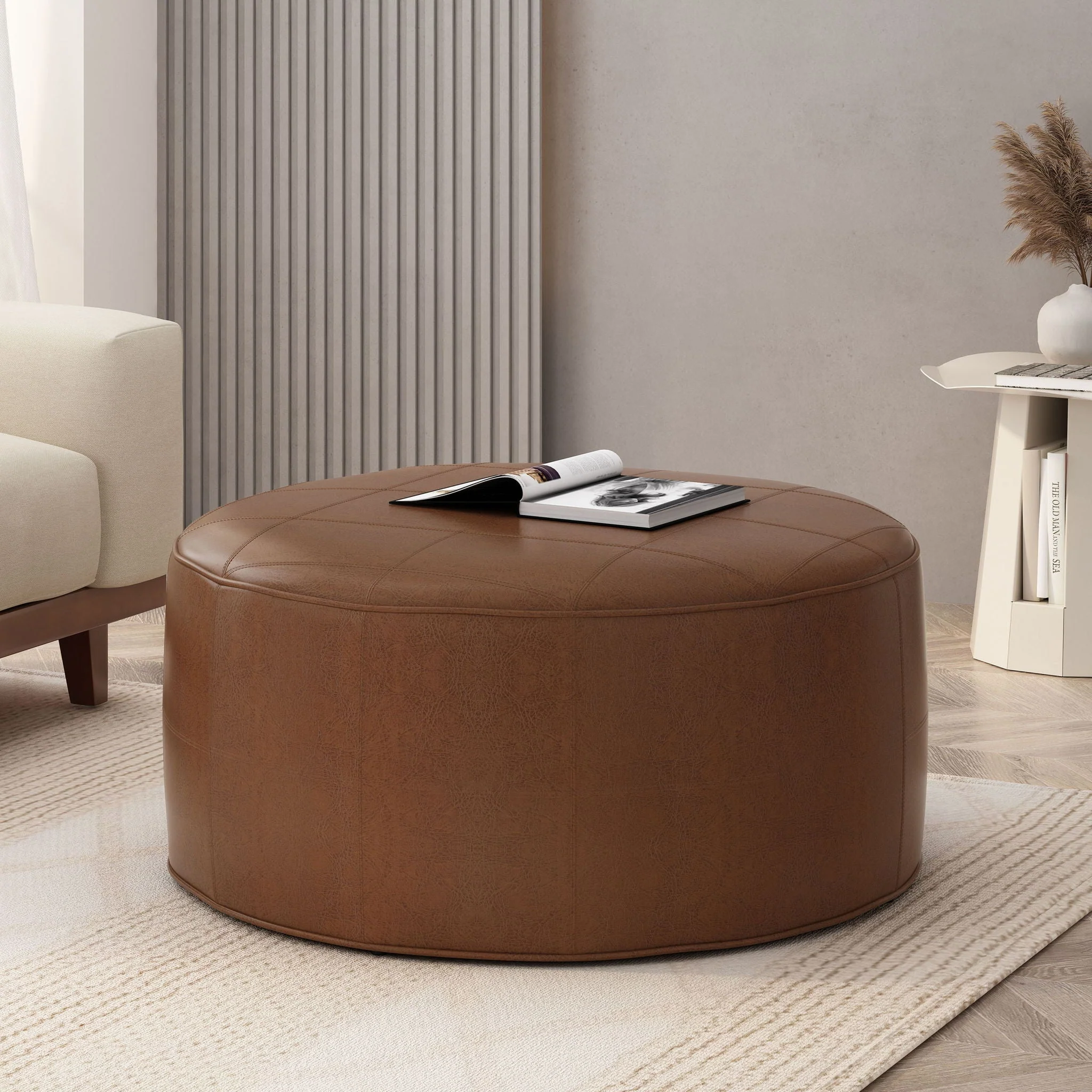 Rustic Style Ottoman - Image 4