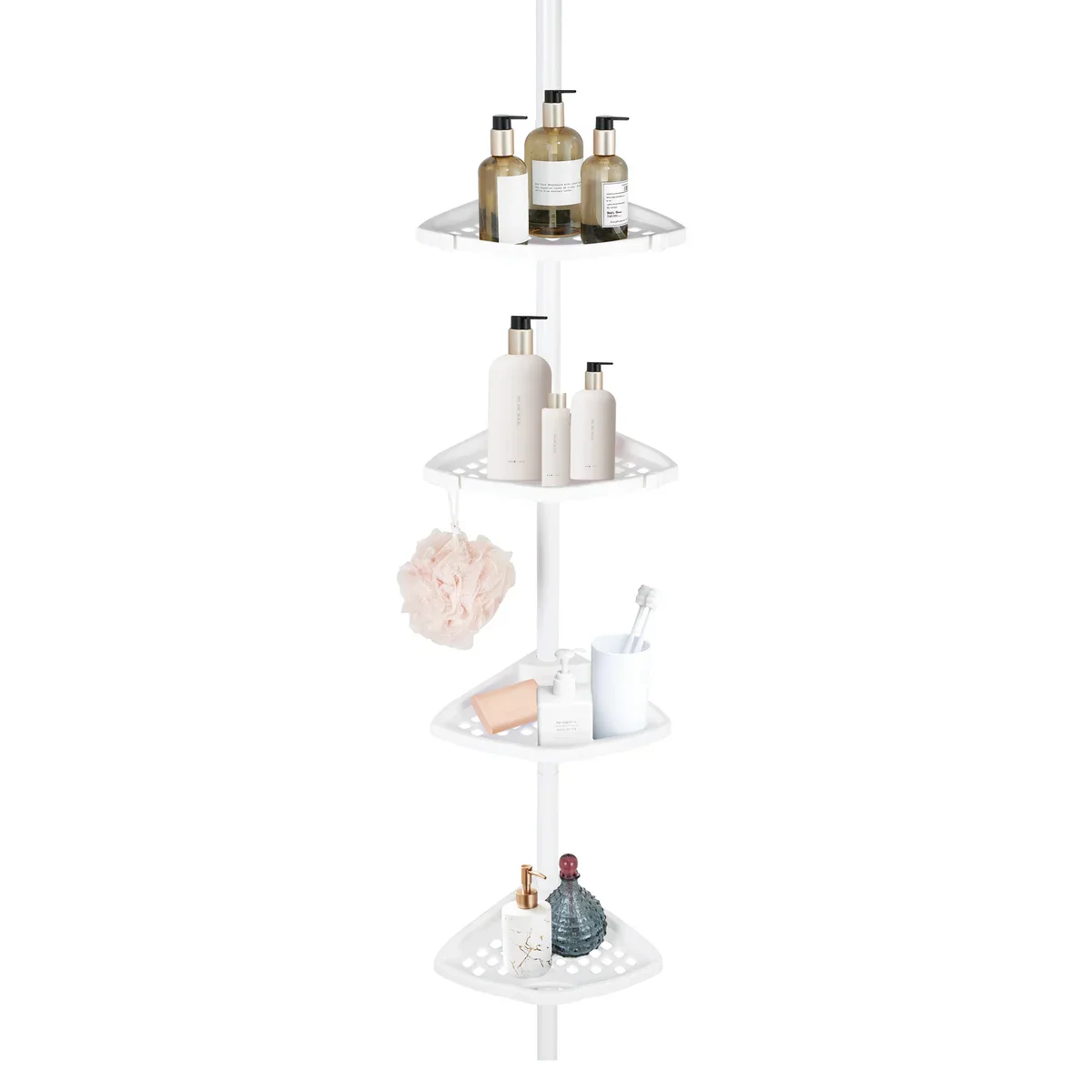 Rustproof Shower Caddy Corner for Bathtub Storage - Image 7