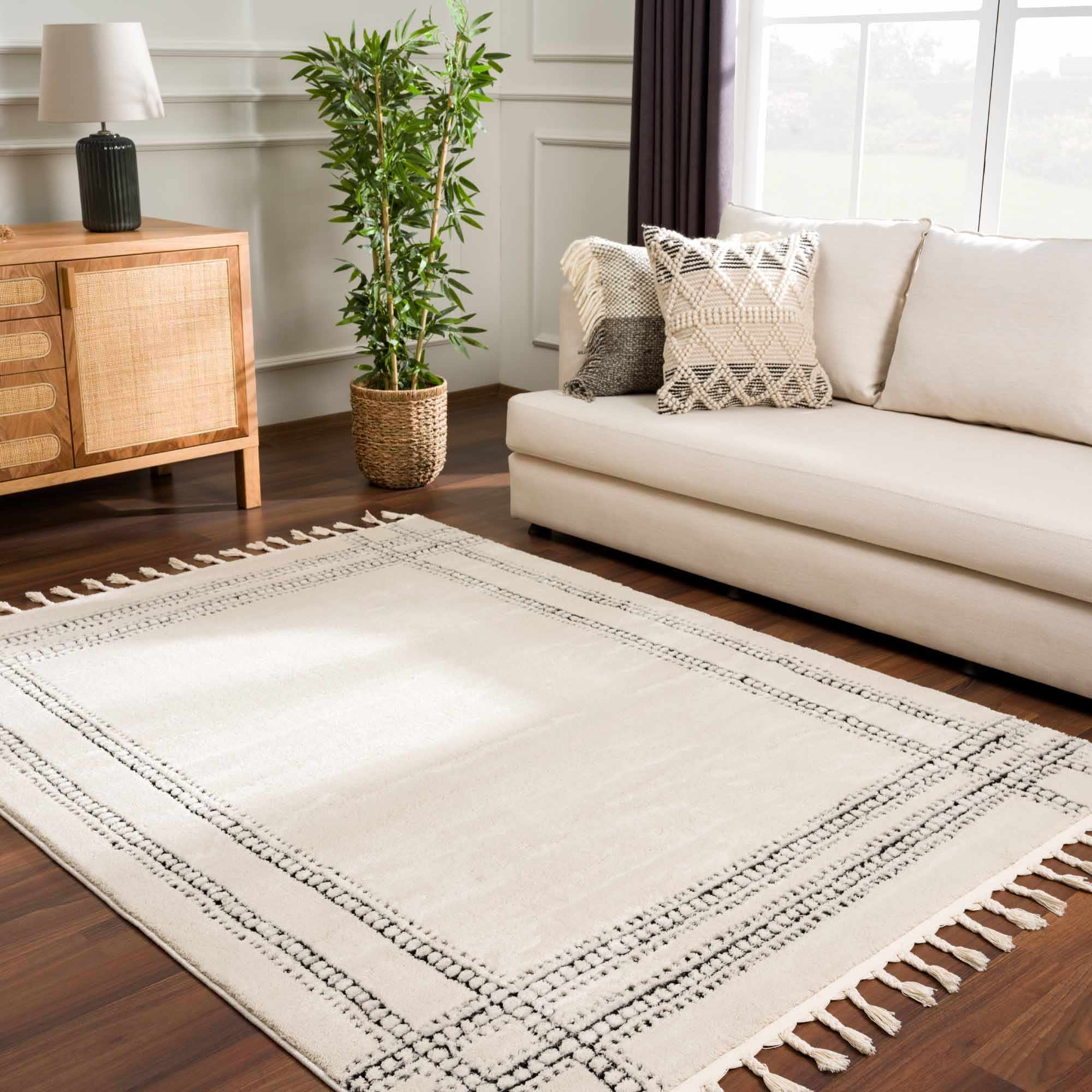 Ryuu Black & White Area Rug - Clearance - Image 4